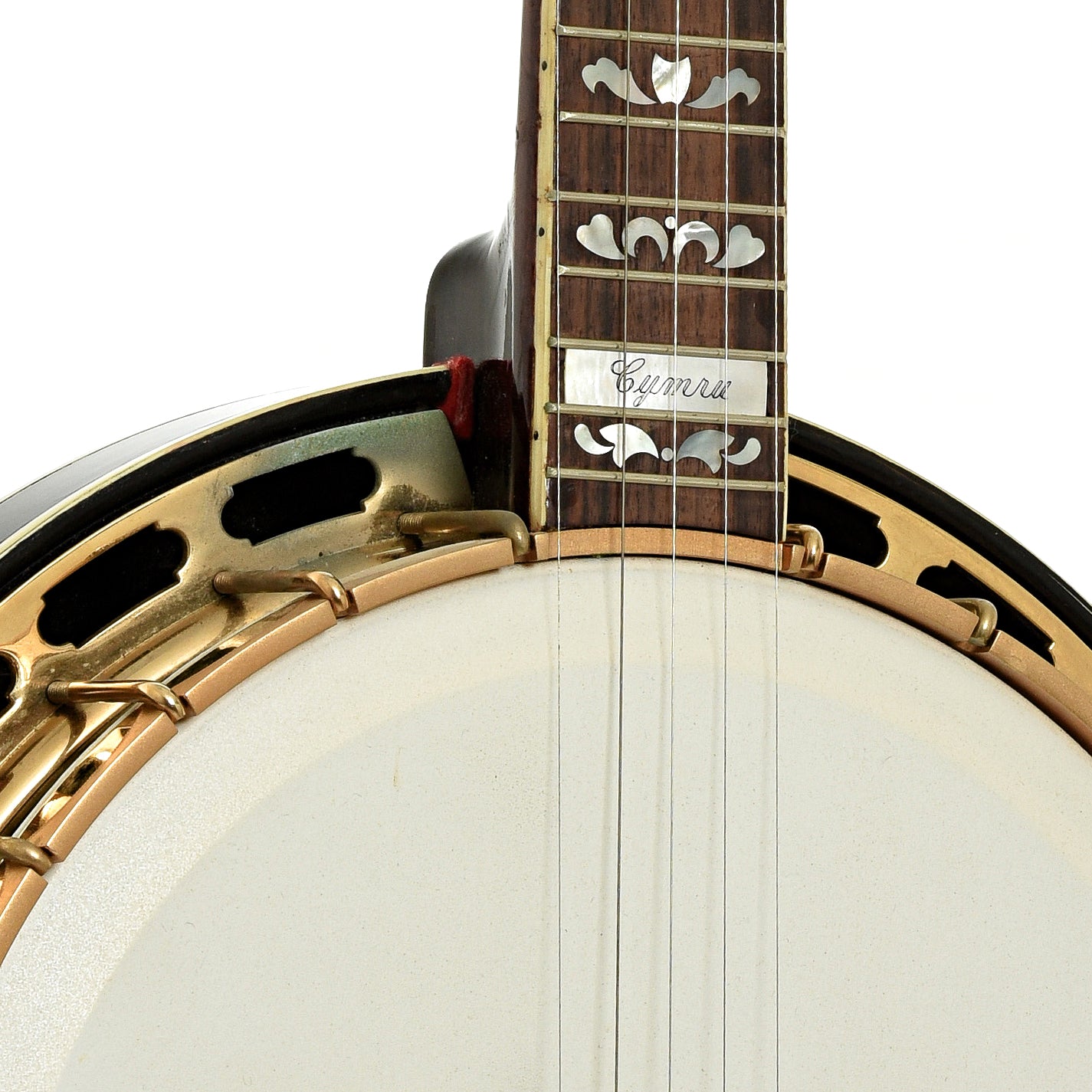 Front neck joint of Cymru Parts Resonator Banjo 