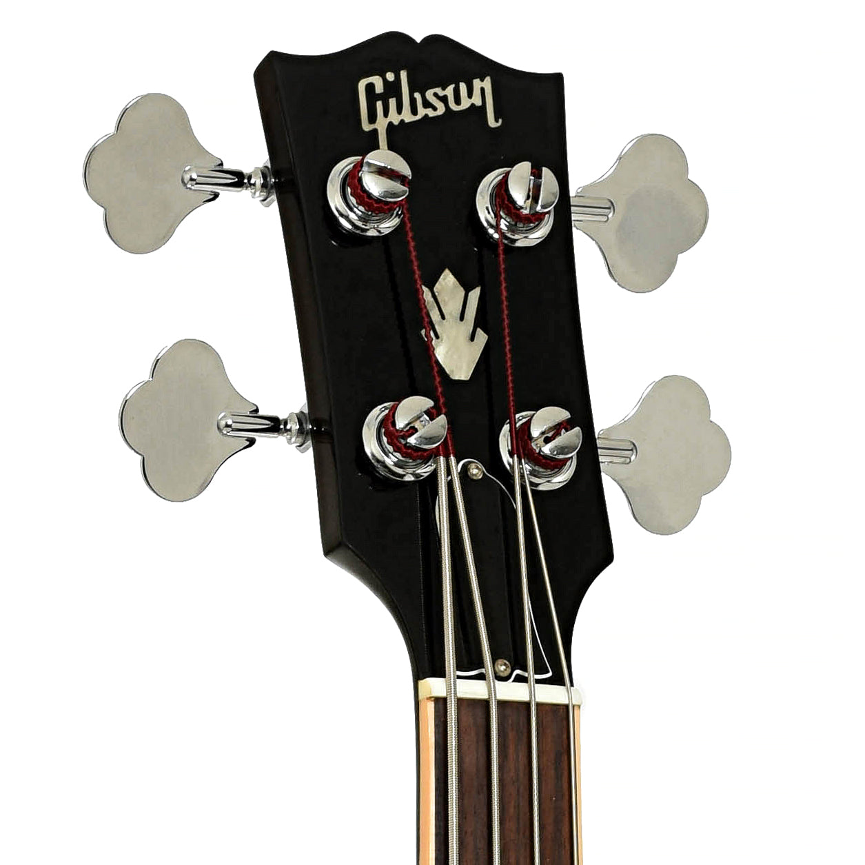 Headstock of Gibson ES-335 Hollowbody Bass Guitar