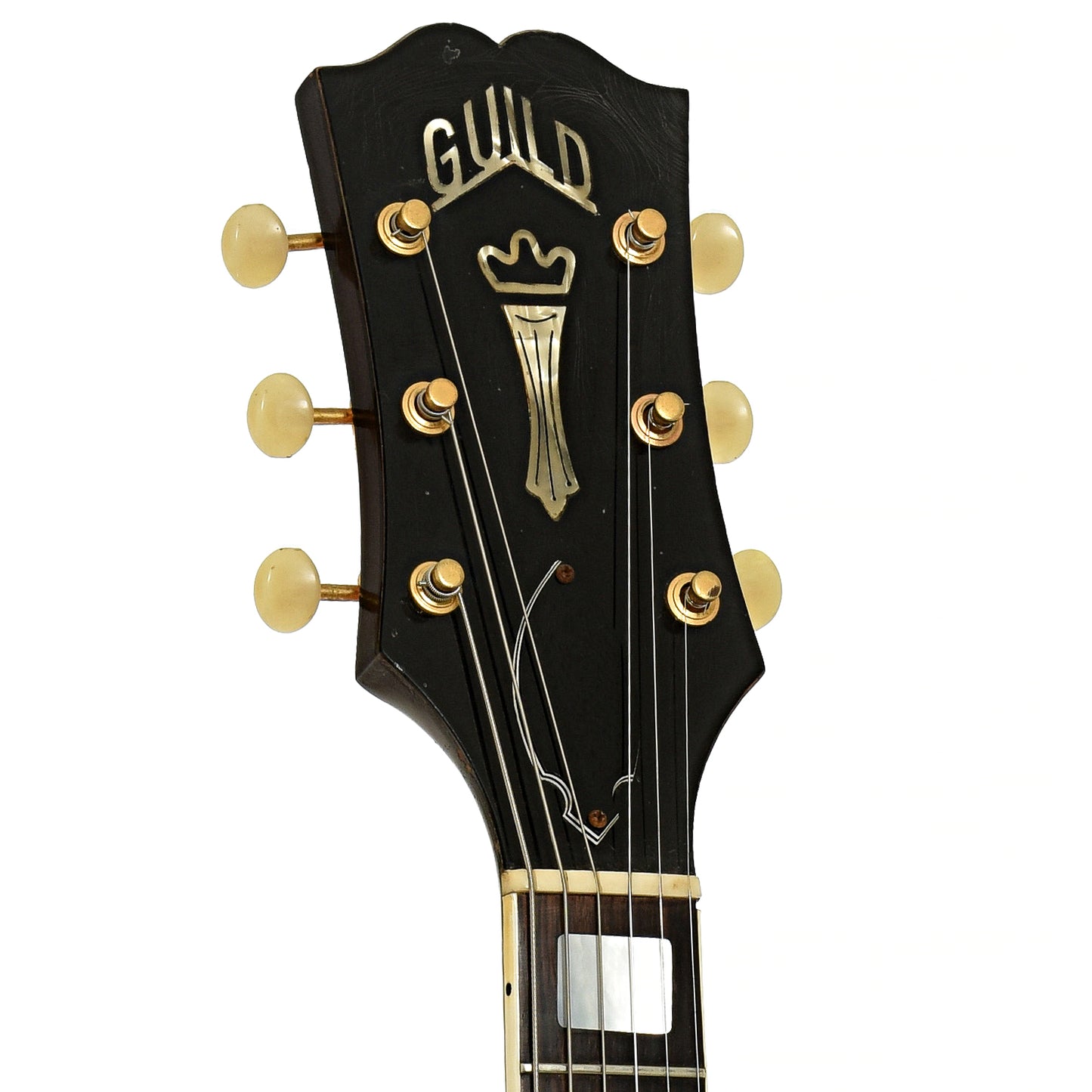 Headstock of Guild M-75 Aristocrat Electric Guitar