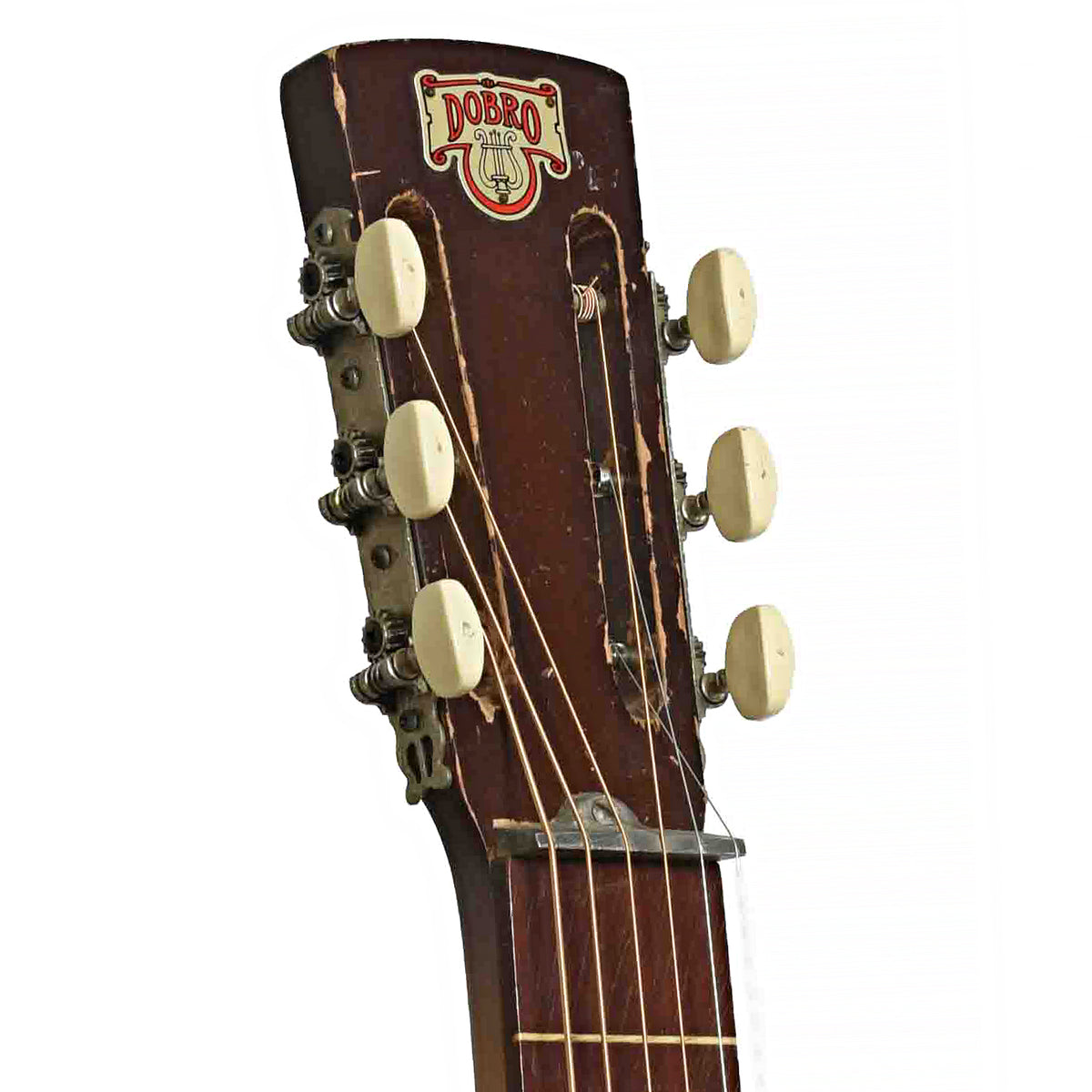 Front Headstock of Dobro D40S The Blue Grass Model