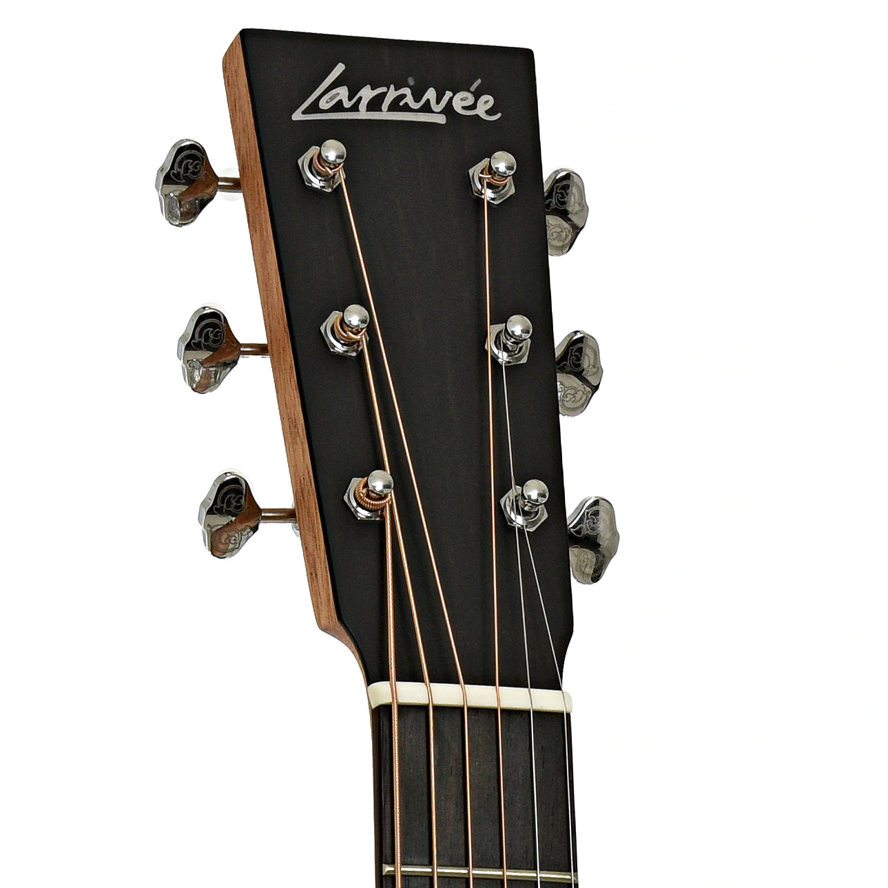 Headstock of Larrivee Simple 6 OME Traditional Series Acoustic-Electric Guitar