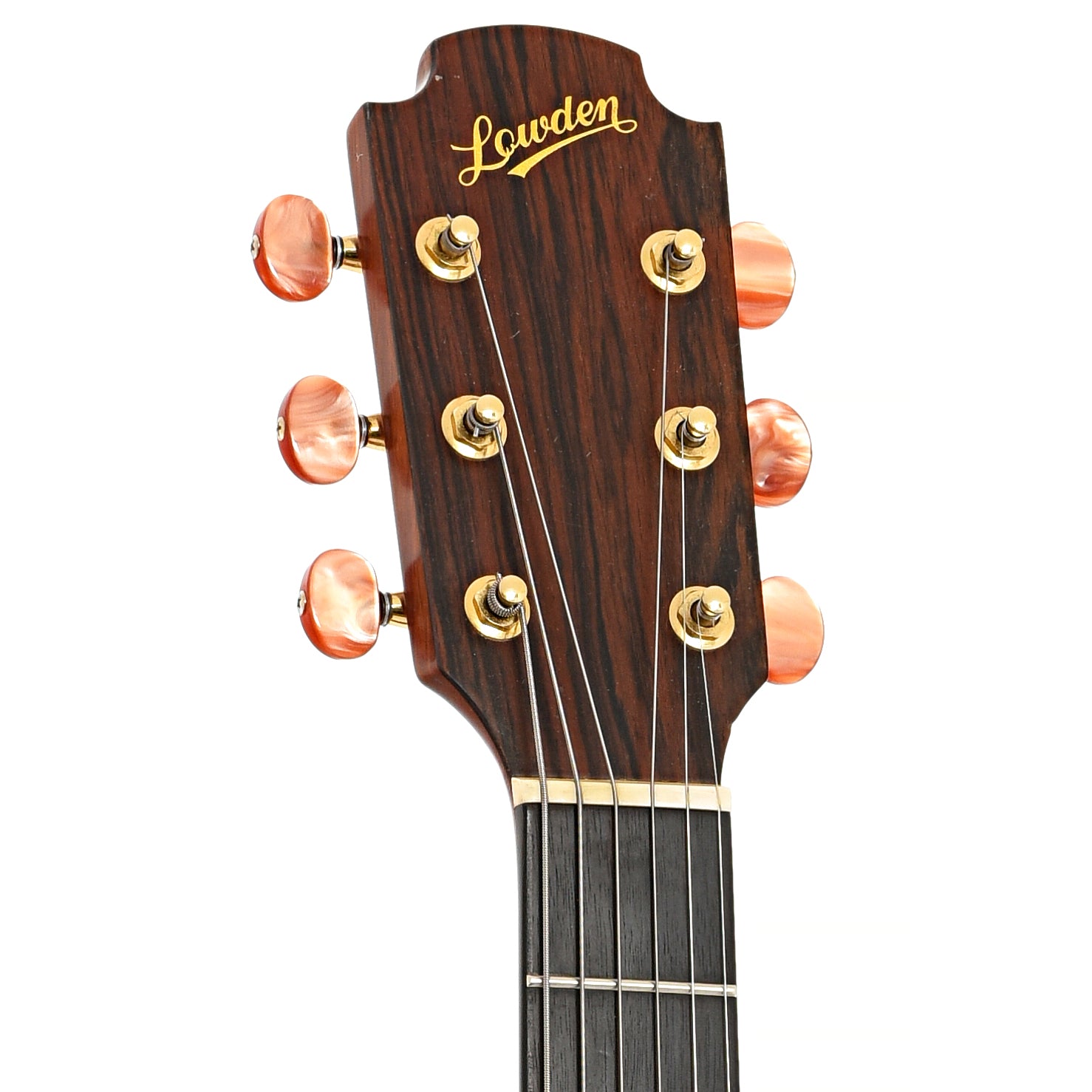 Front headstock of Lowden S22CP Acoustic Guitar (c.1983)