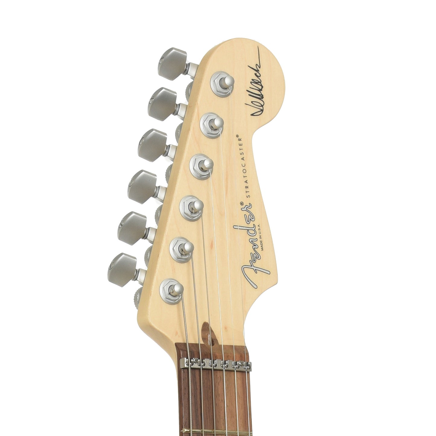 Headstock of Fender Jeff Beck Stratocaster Electric Guitar