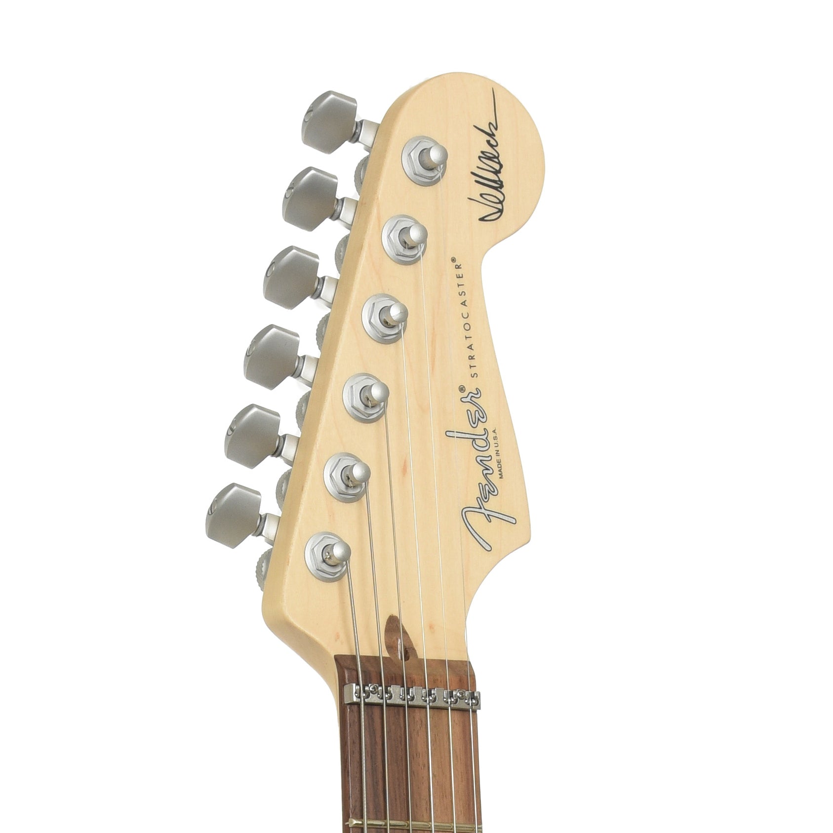 Headstock of Fender Jeff Beck Stratocaster Electric Guitar