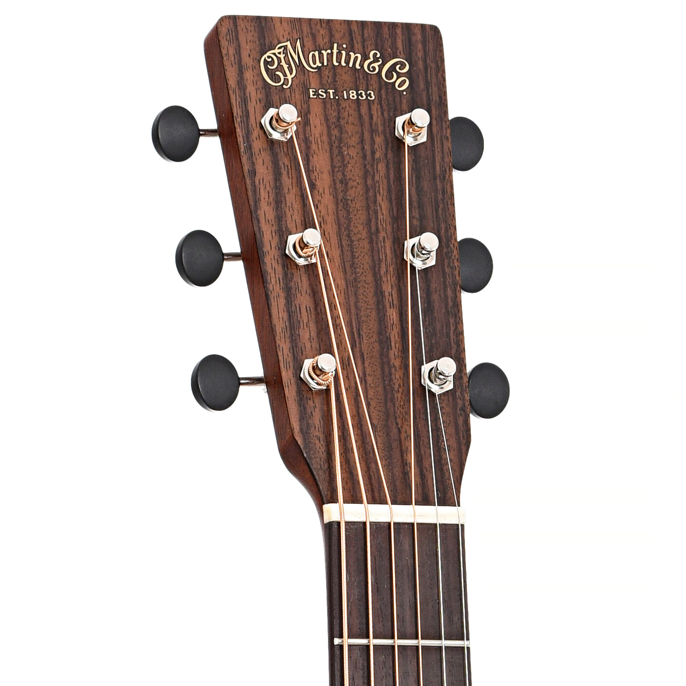 Front headstock of Martin 000-15M Mahogany Guitar