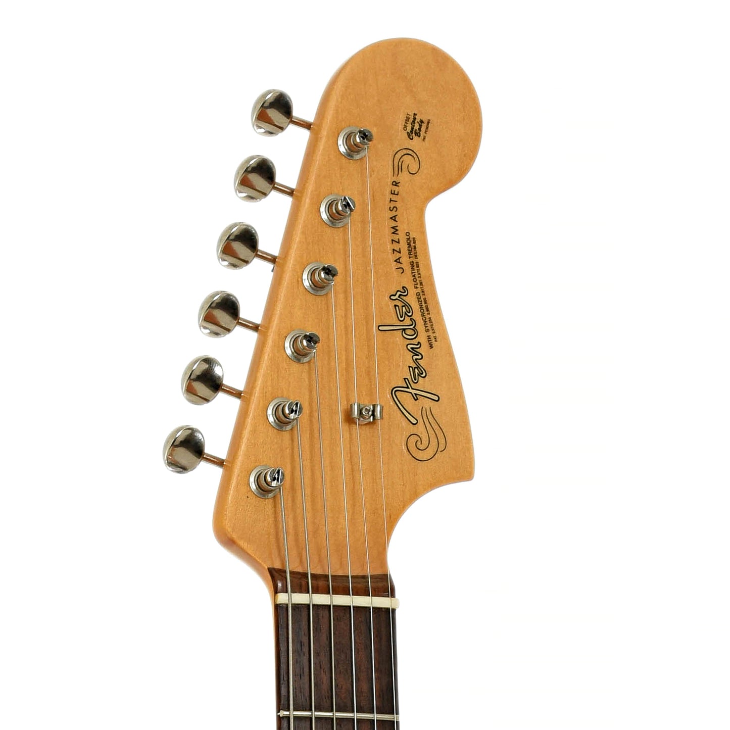 Headstock of Fender Limited Edition 60th Anniversary '58 Jazzmaster Electric Guitar