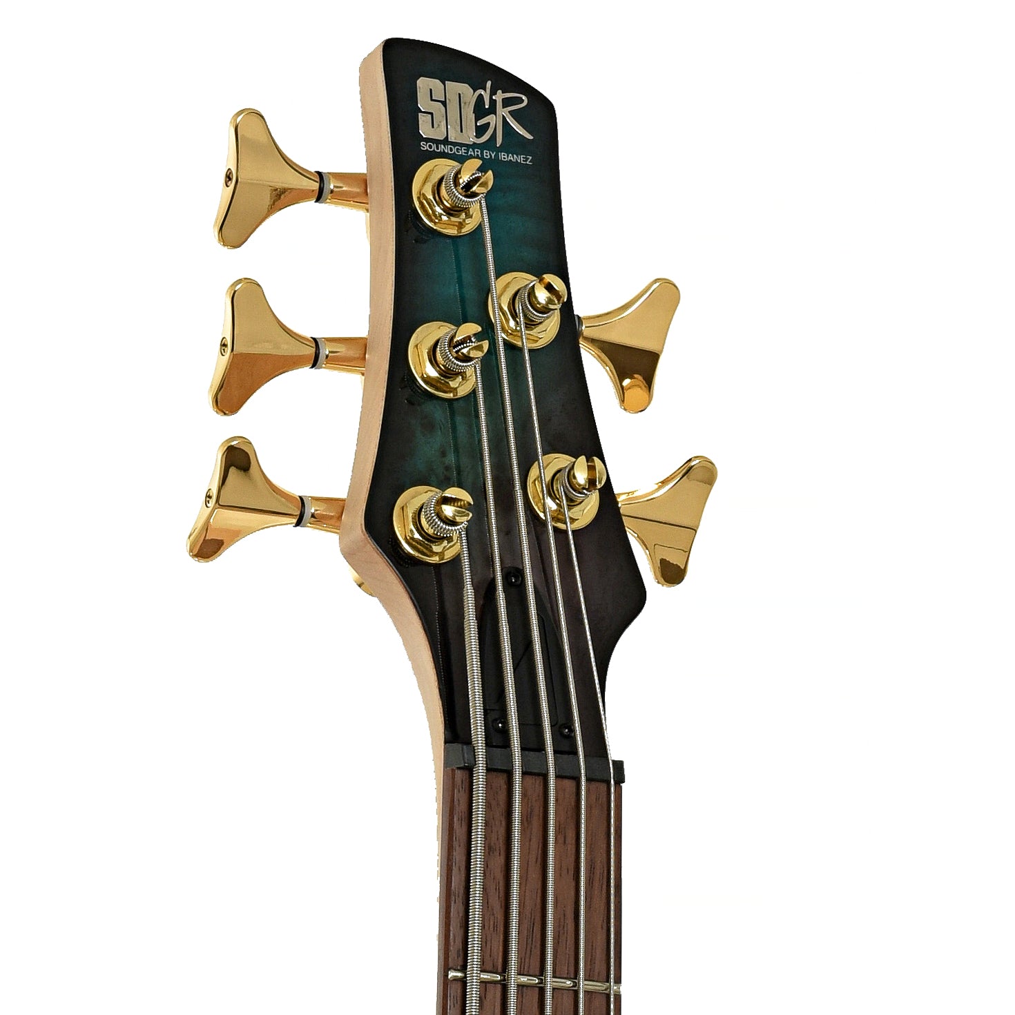 Headstock of Ibanez SR405EPBDX 5-String Electric Bass