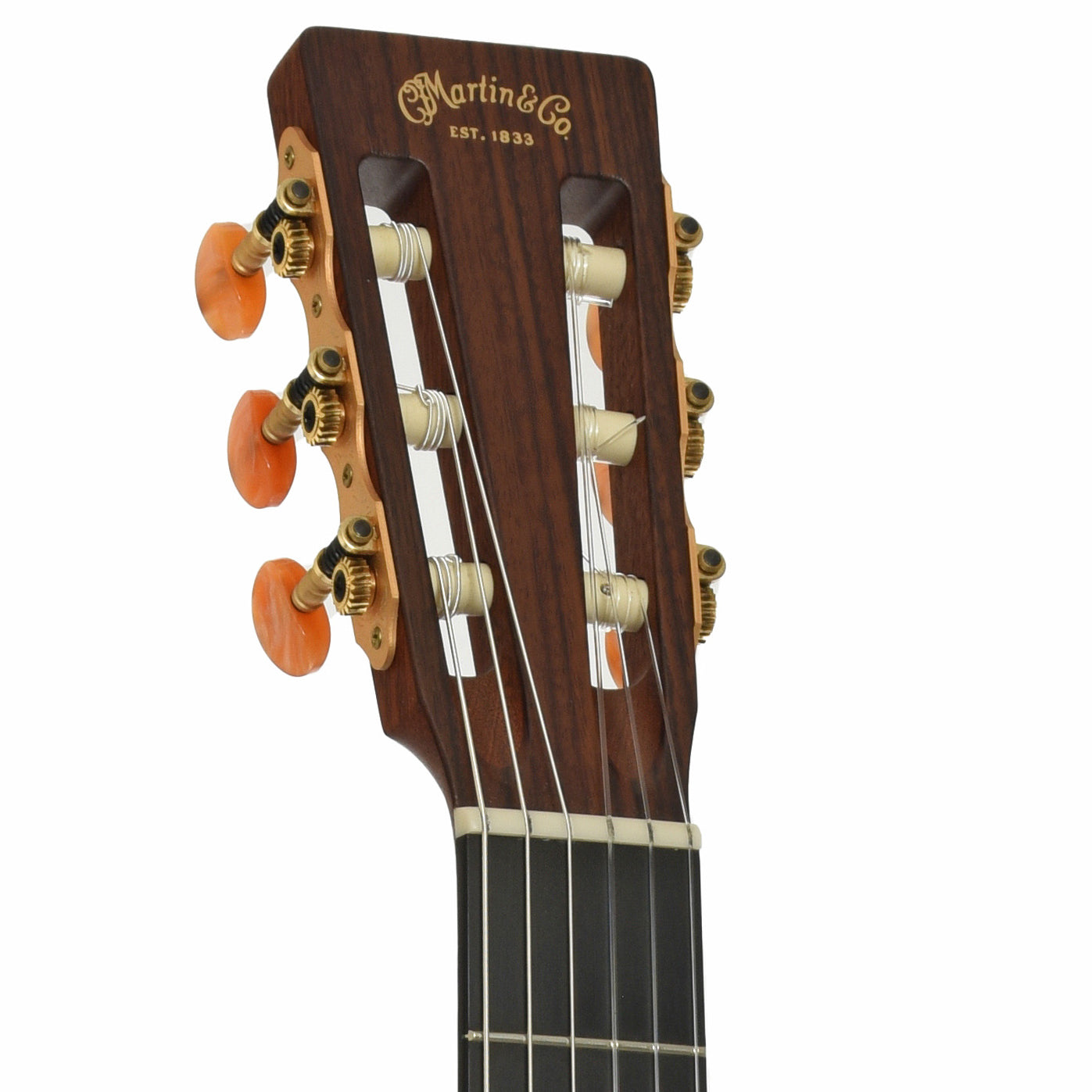 Headstock of Martin 000C Nylon String Acoustic-Electric Guitar
