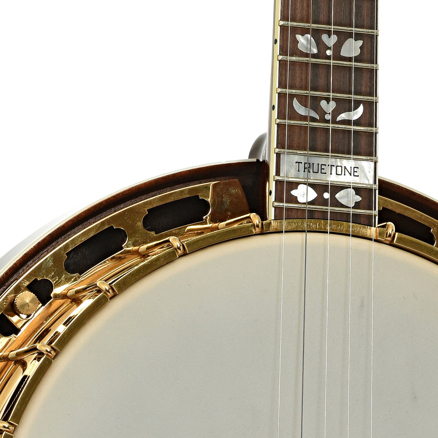 Front neck joint of Huber VRB-G Trutone Resonator Banjo 