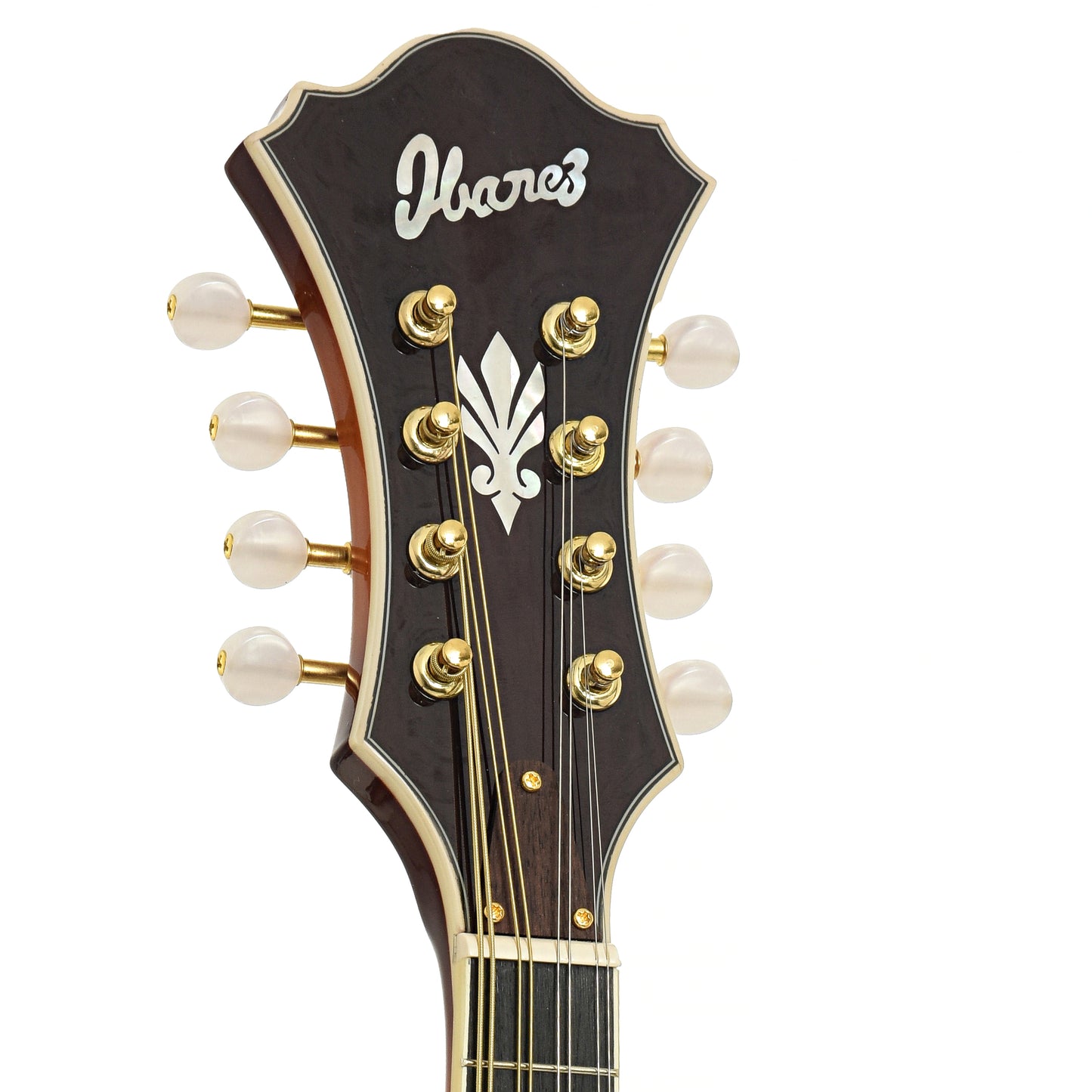 Headstock of Ibanez M700S F-Style Mandolin, Antique Violin Sunburst