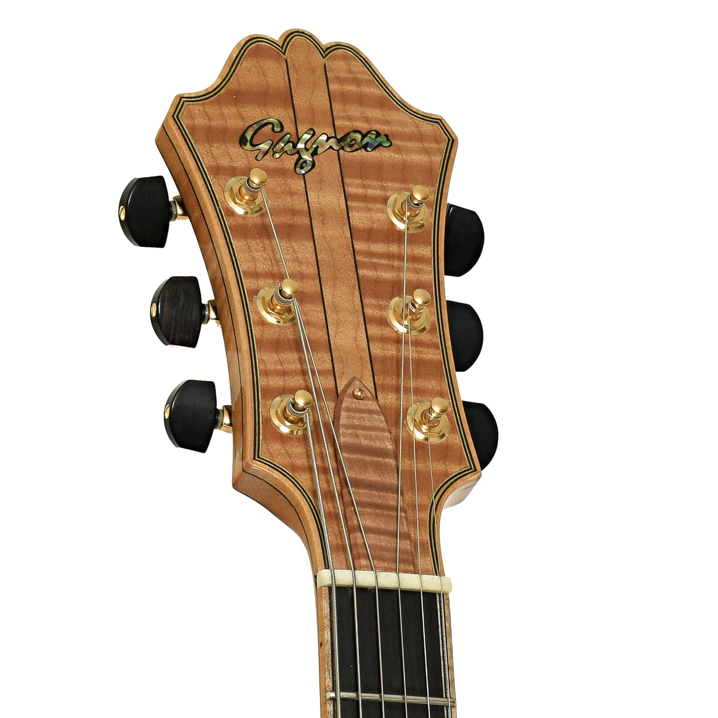 Headstock of Gagnon Composer 17 in. Archtop Hollowbody Electric Guitar 