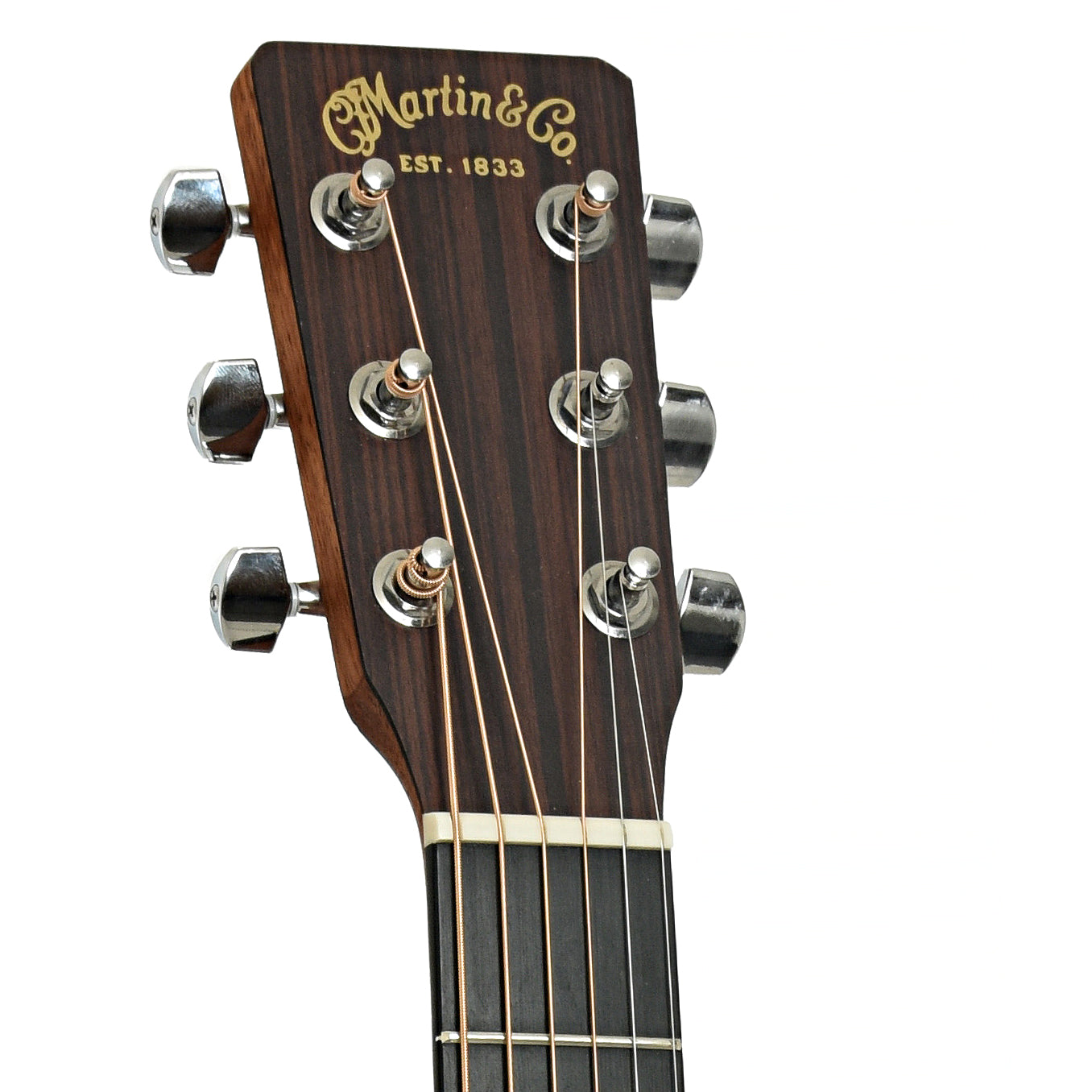 Headstock of Martin DJR 45th Anniversary Shadow Band Acoustic Guitar