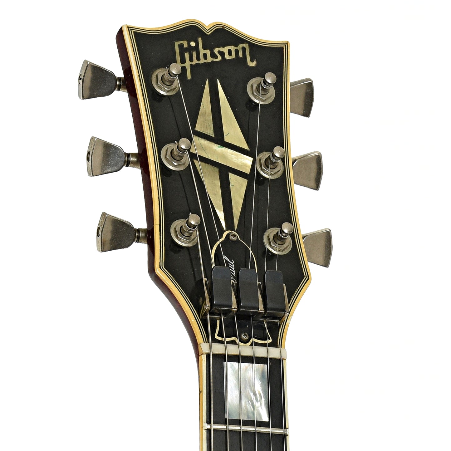Headstock of Gibson Les Paul Custom Electric Guitar 