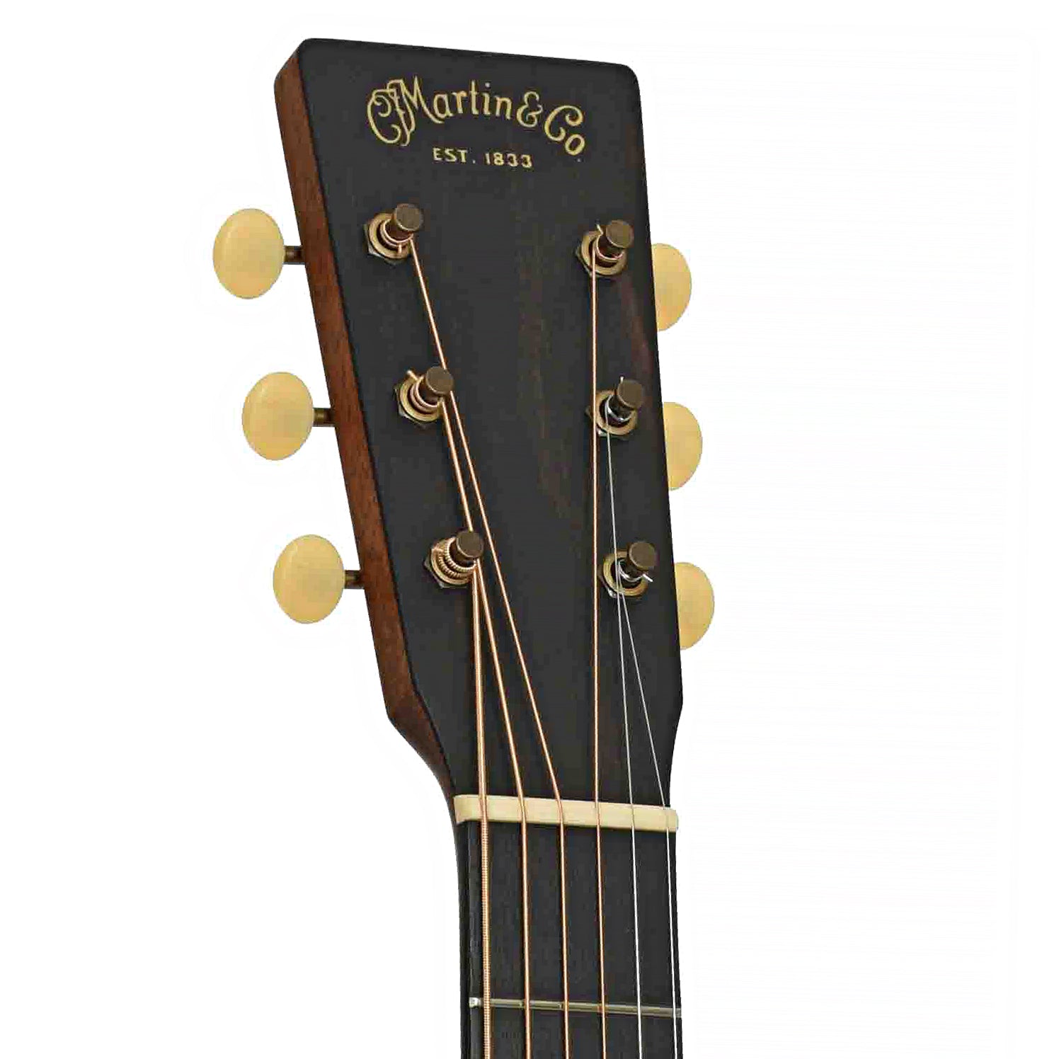 Front headstock of Martin Custom 0-17 Walnut