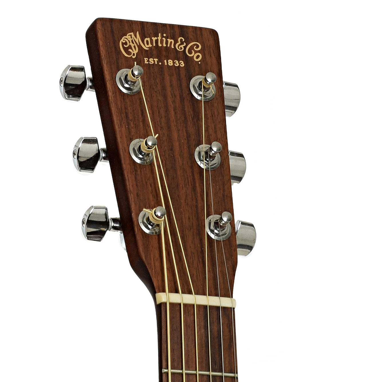 Headstock of Martin Custom Special D Classic Acoustic Guitar
