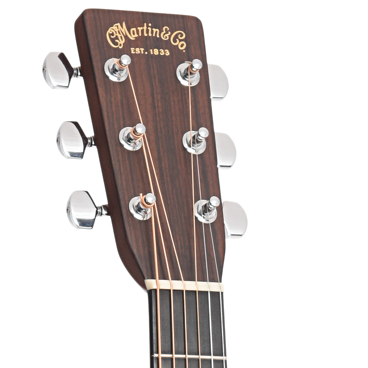 Headstock of Martin D-28 Acoustic Guitar 