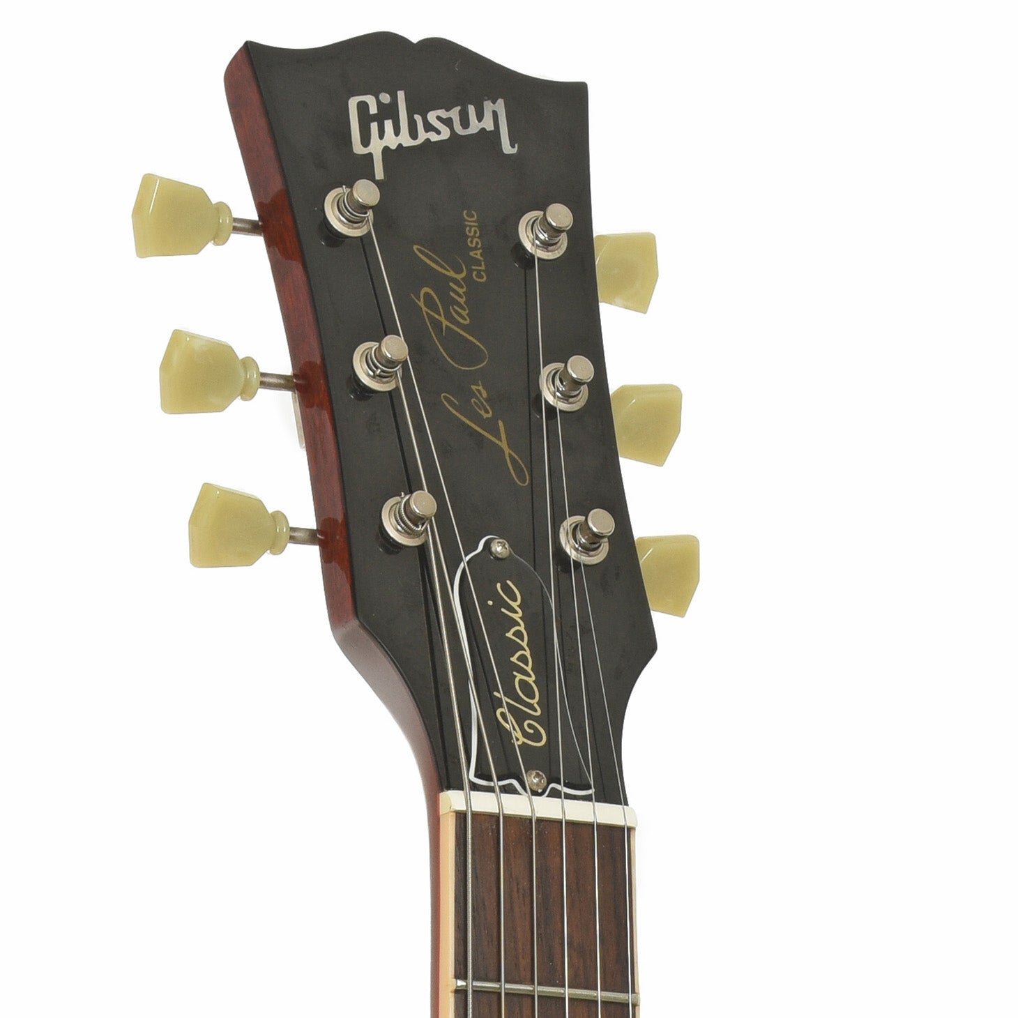 Headstock of Gibson Les Paul Classic Premium Plus Electric Guitar