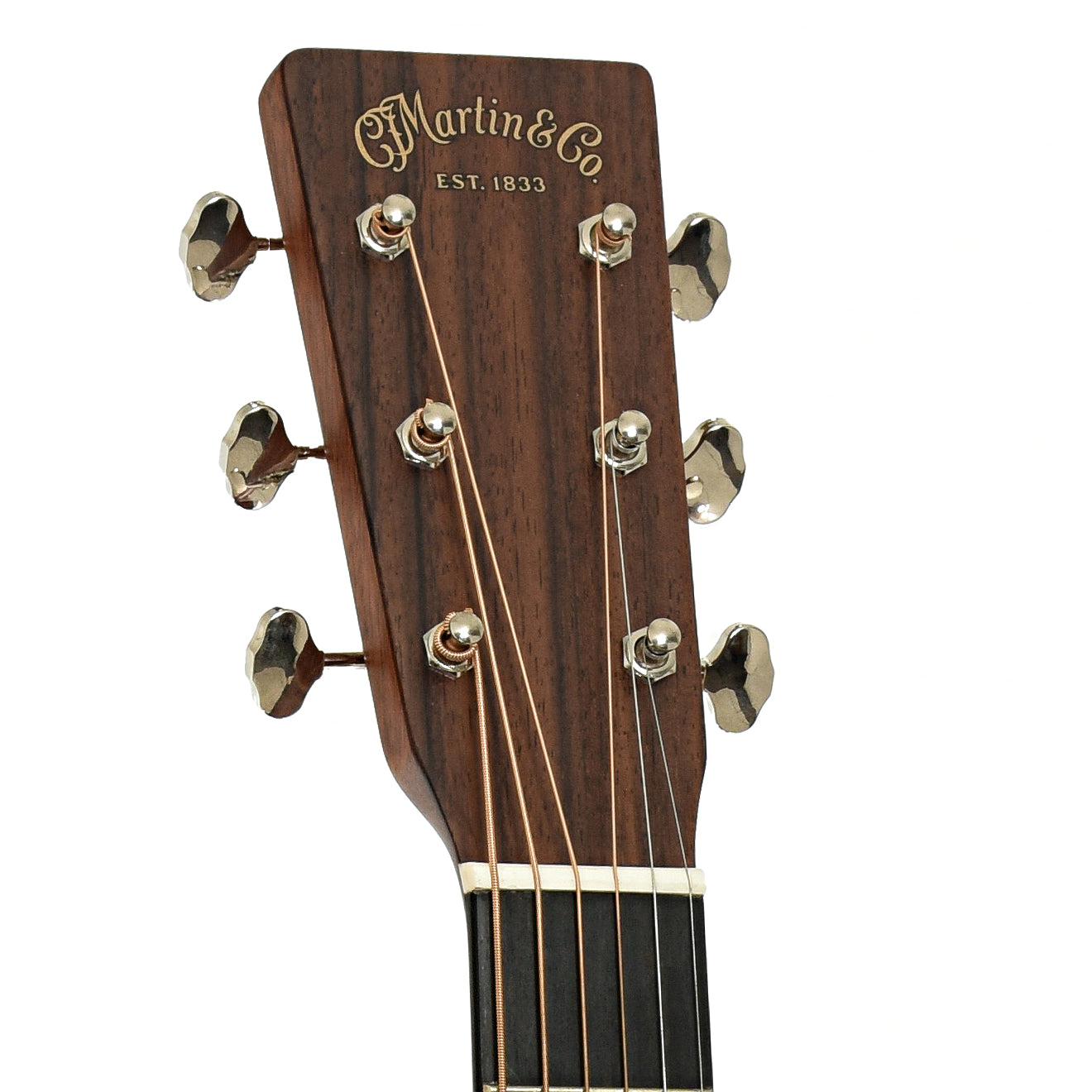 Headstock of Martin D-18 Satin Sunburst Acoustic Guitar 