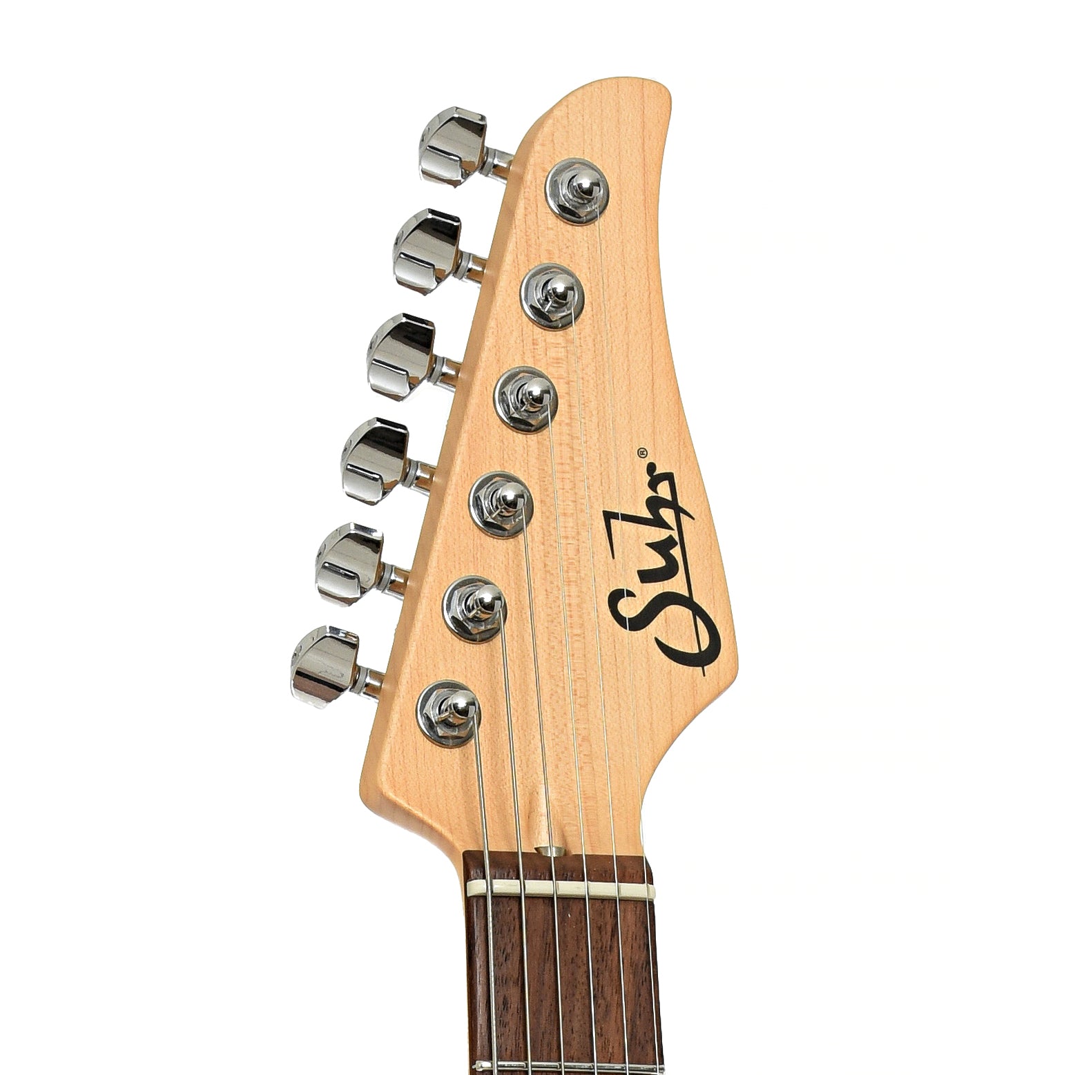 Headstock of Suhr Alt T Electric Guitar
