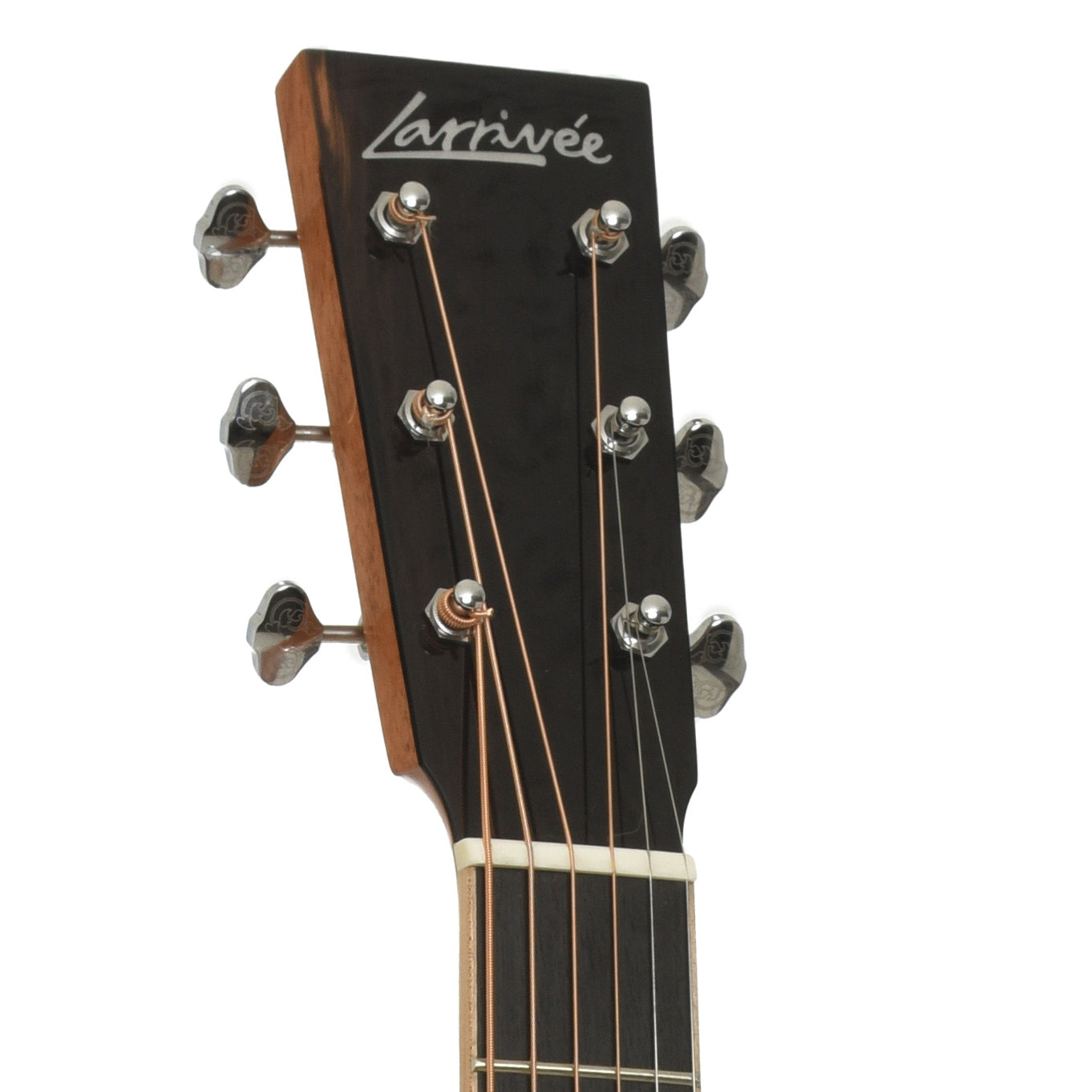 Headstock of Larrivee 00-44RE Legacy Series Acoustic-Electric Guitar