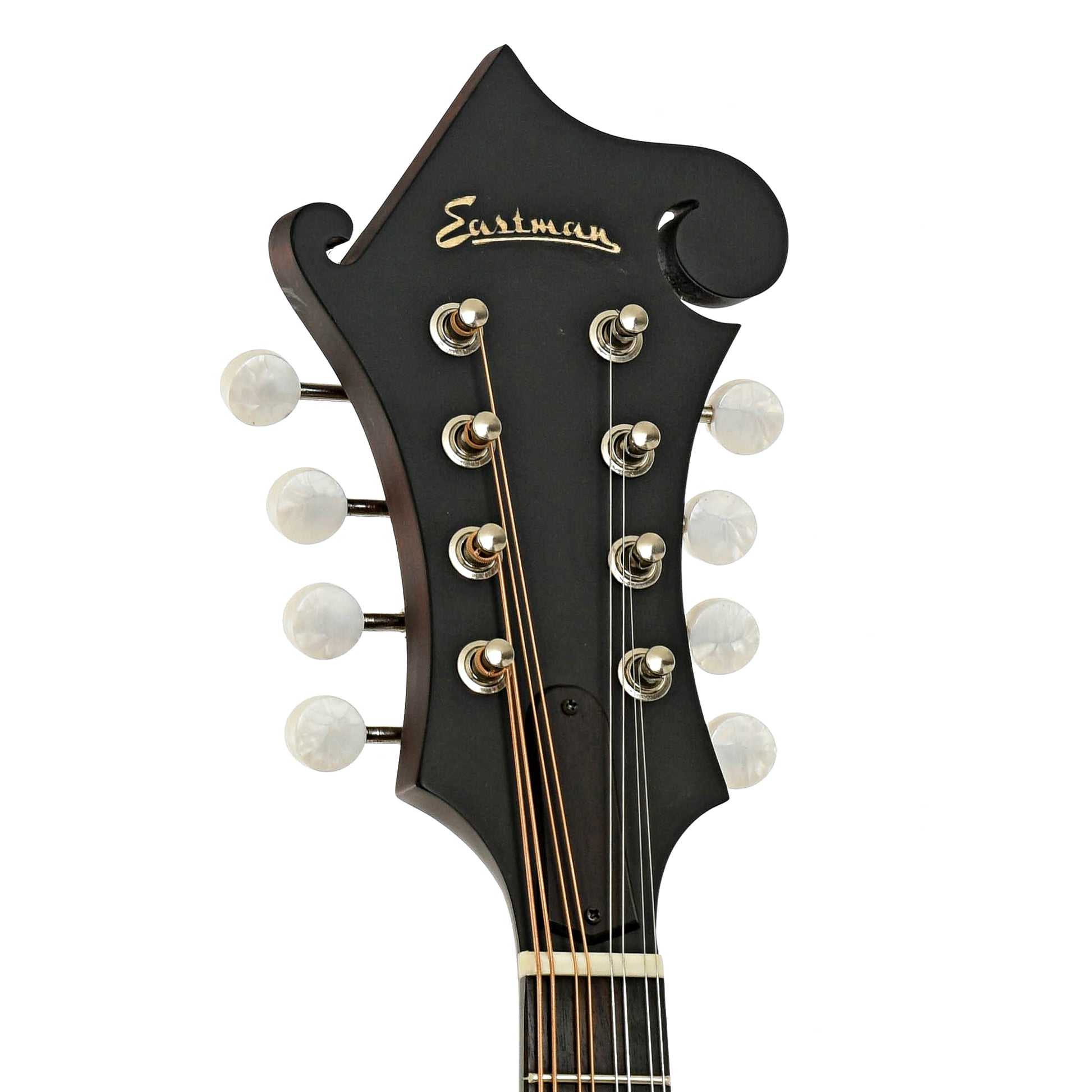 Headstock of Eastman MD315 F-Style Mandolin