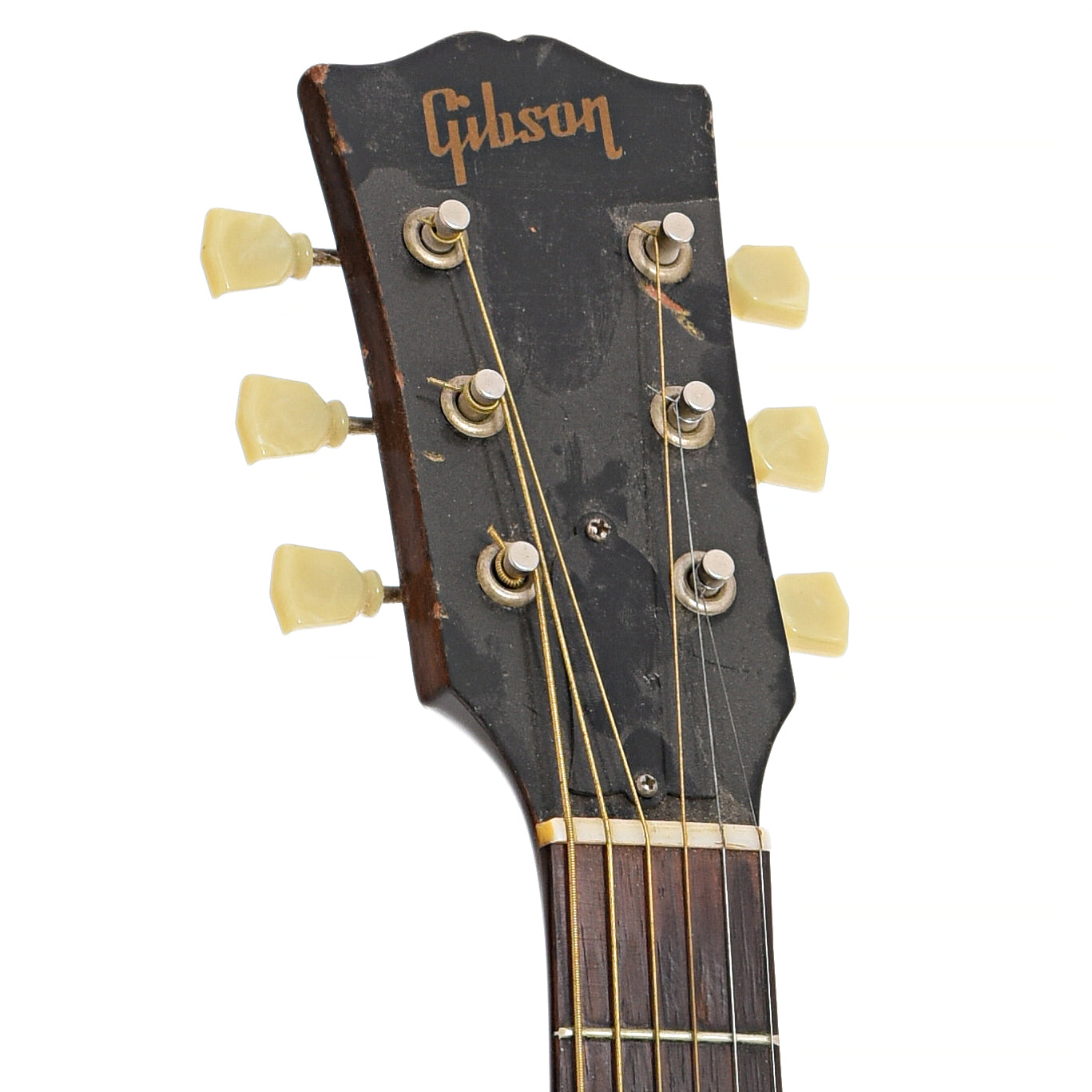 Front headstock of Gibson L-48 Archtop Guitar (c.1948)