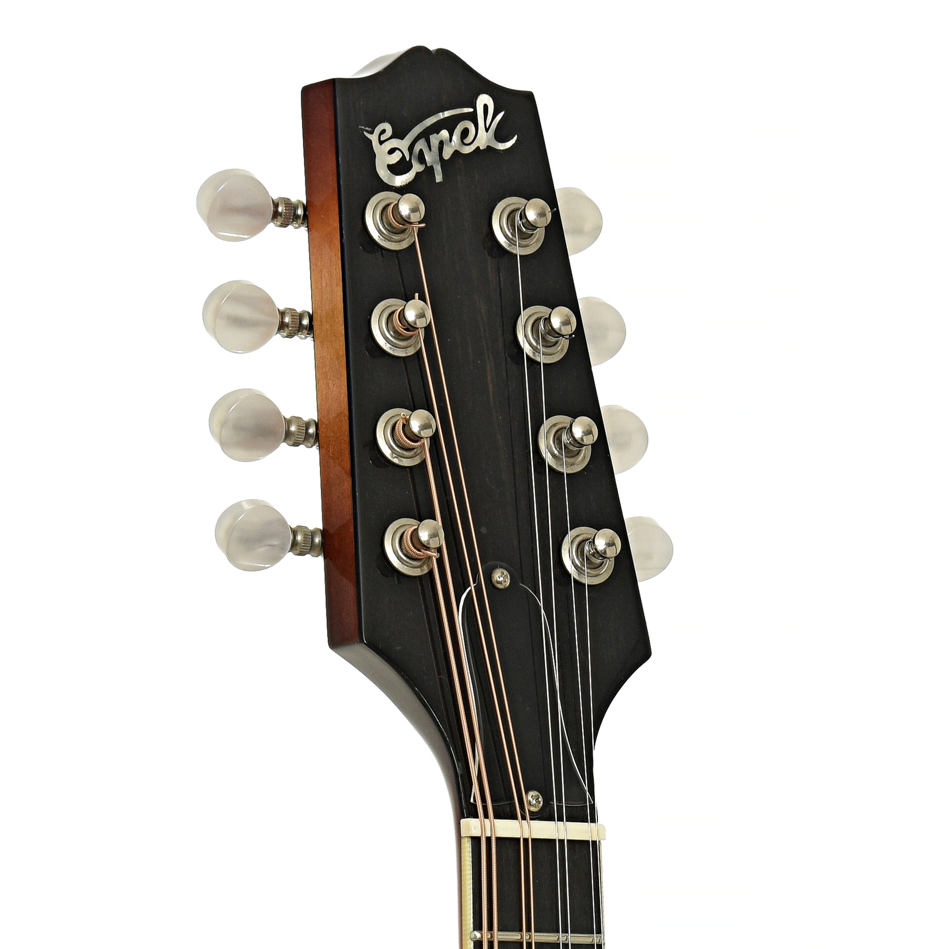 Headstock of Capek A5 Standard Mandolin 