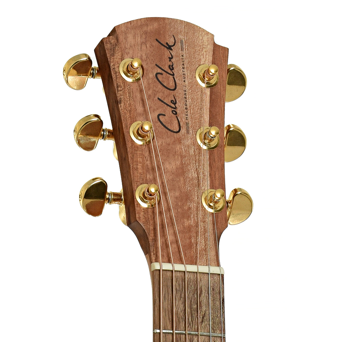 Headstock of Cole Clark AN2EC Angel 2 Acoustic-Electric Guitar