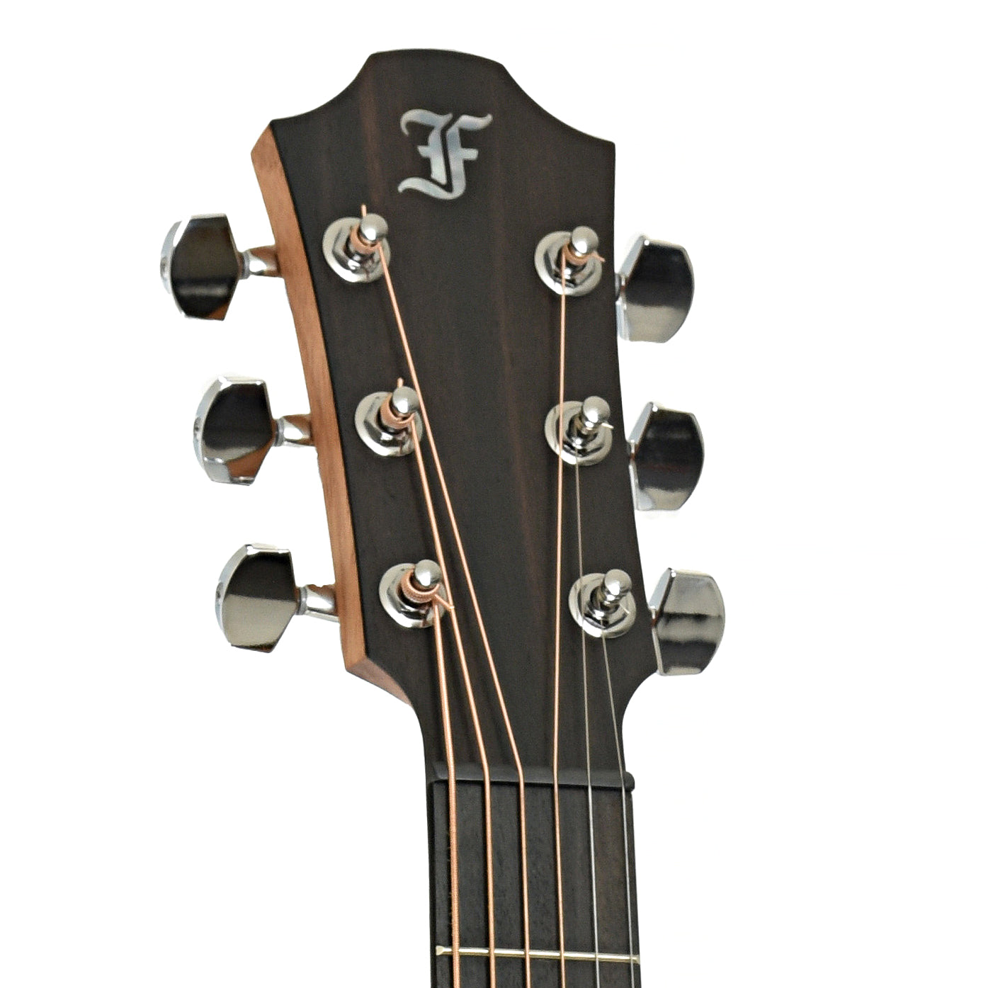 Headstock of Furch Spectra Plus Gc-ER a Maranello Red Acoustic Guitar