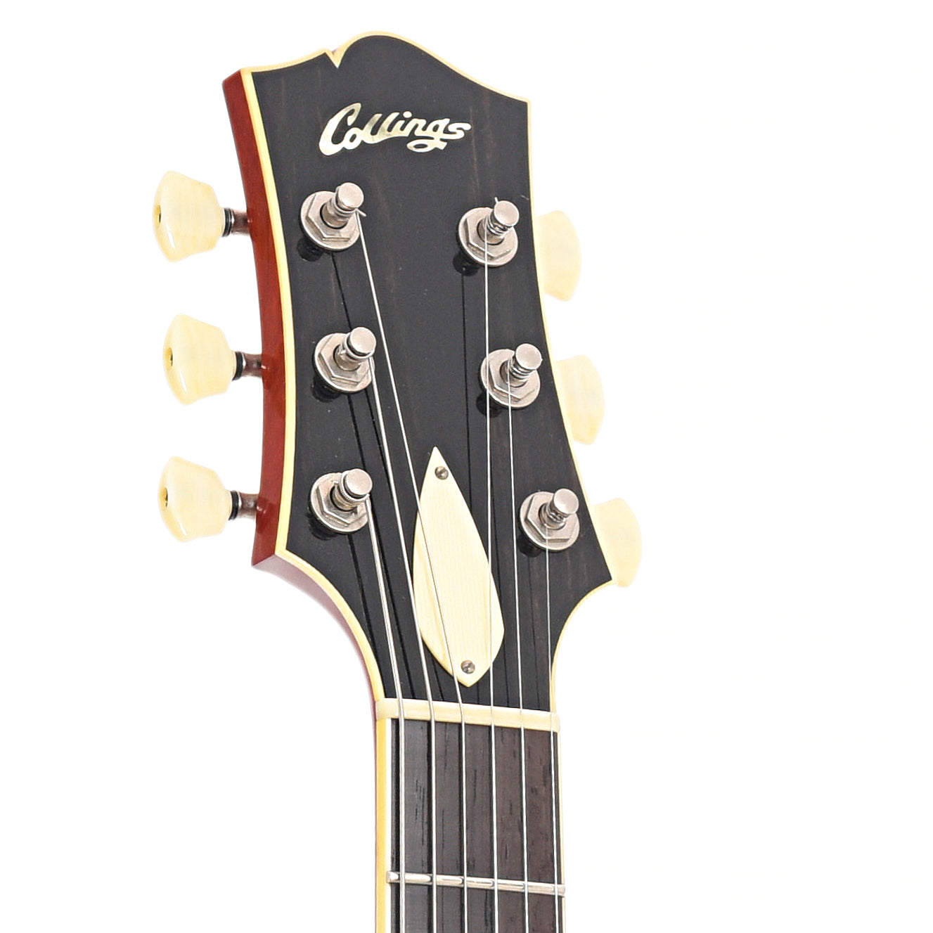 Headstock of Collings I-35 Deluxe Hollow Body Electric Guitar