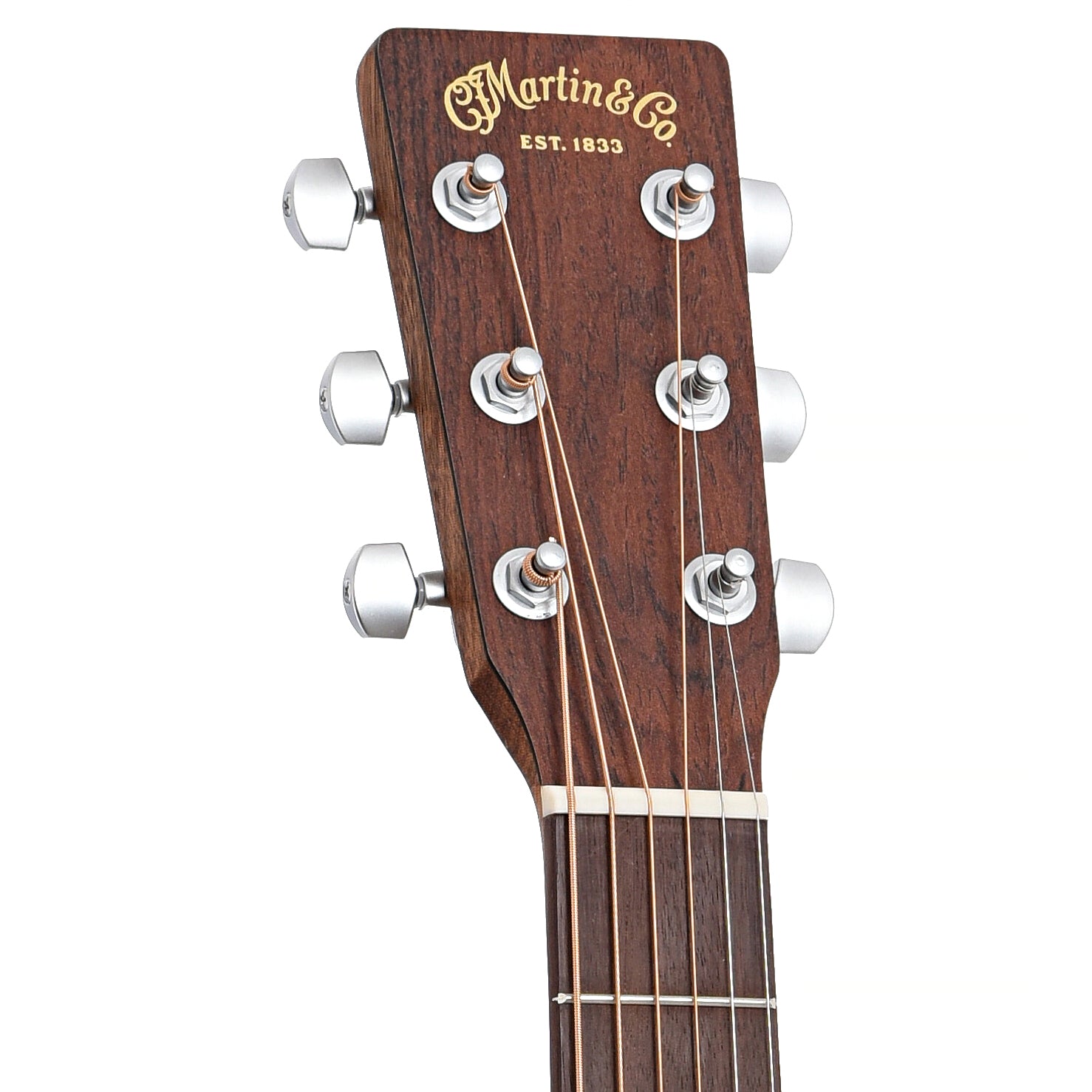 Front headstock of Martin 00-X2E Cocobolo Acoustic Guitar 