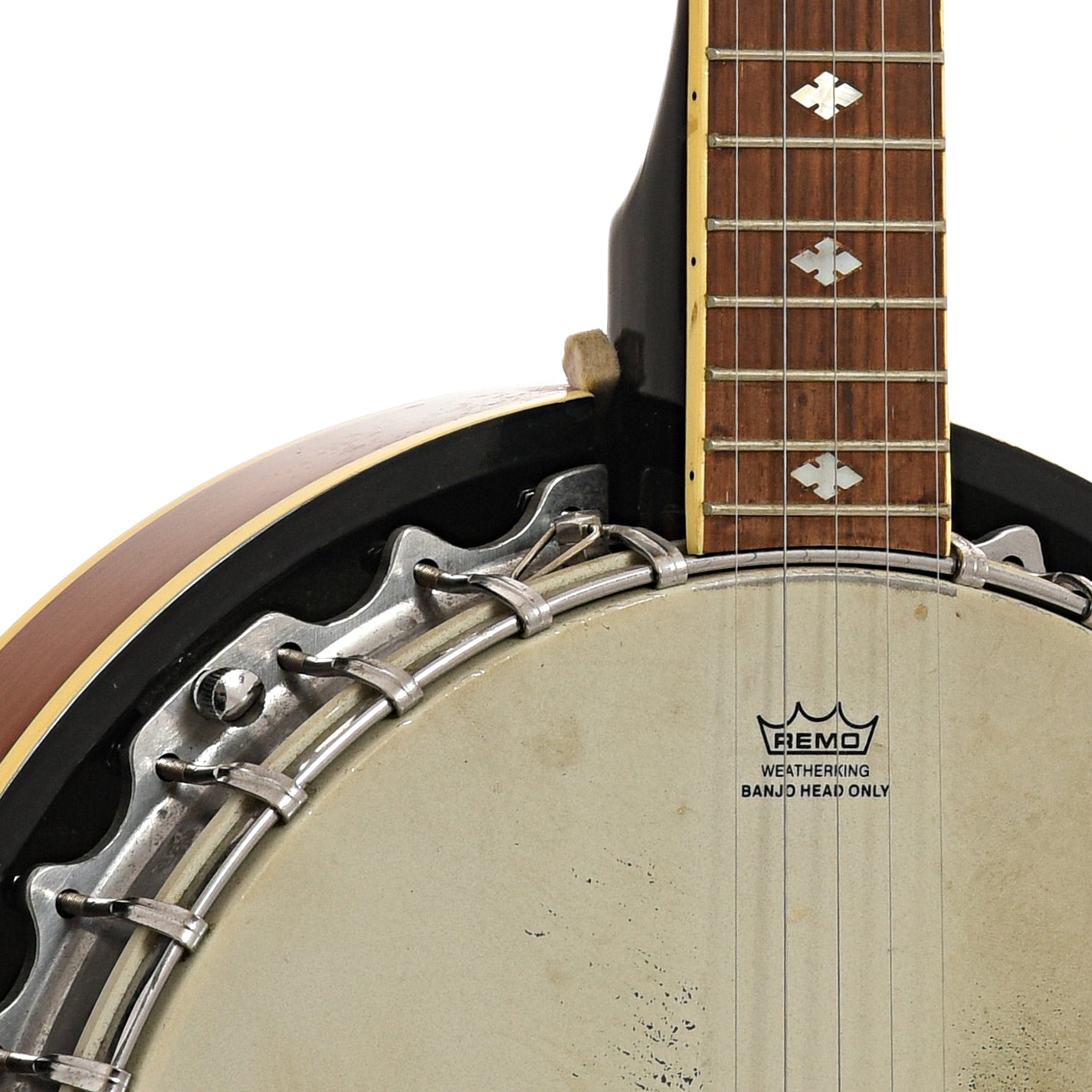 Neck and body join of Stagg Deluxe Resonator Banjo