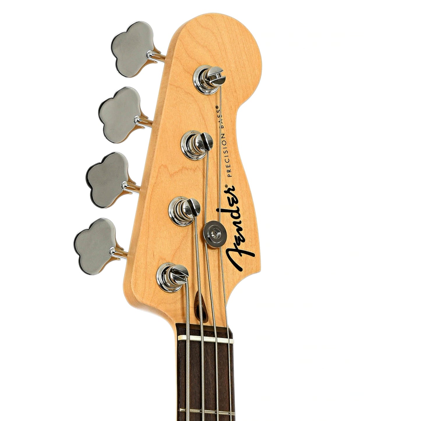 Headstock of Fender Standard Precision Bass, Black