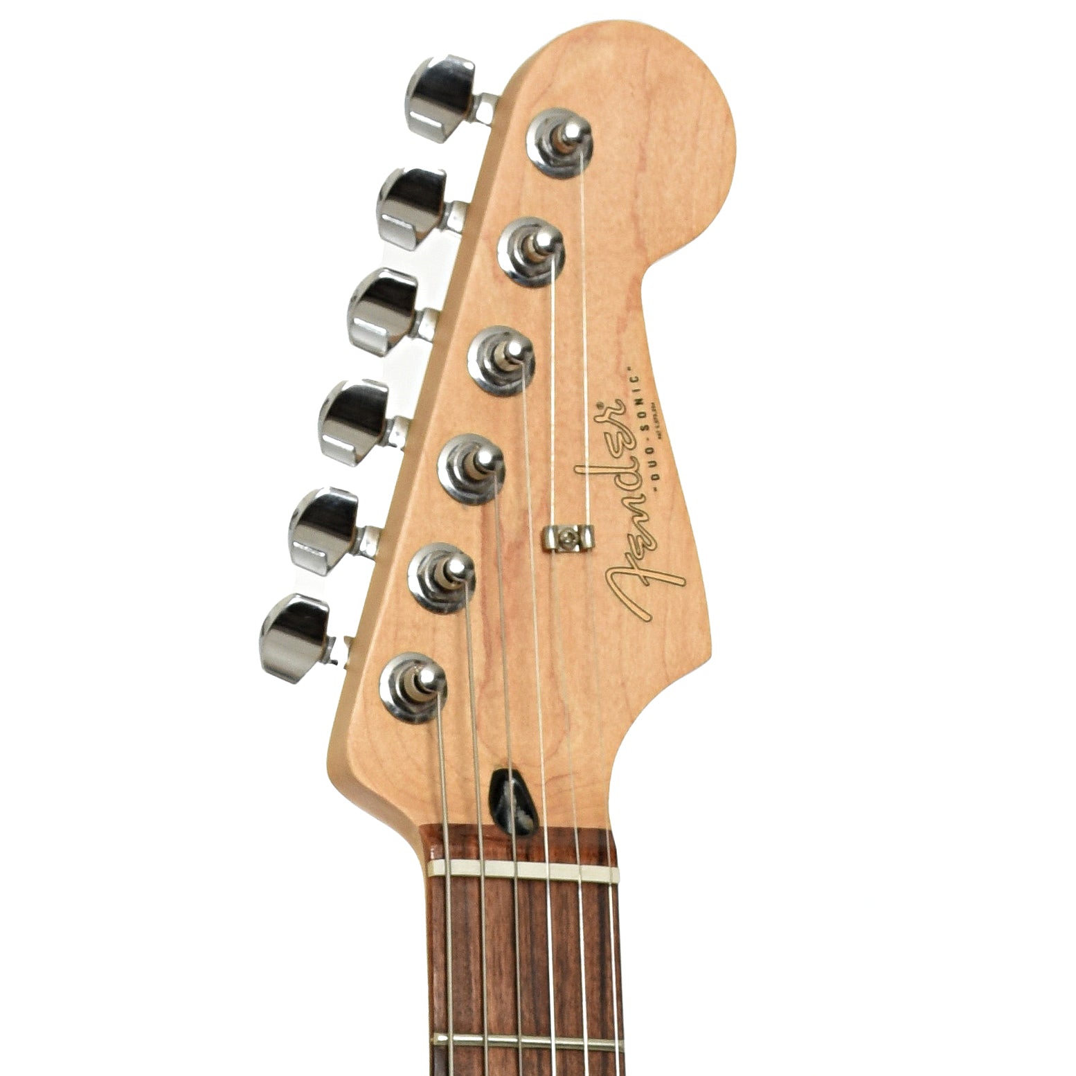 Headstock of Fender Duo-Sonic Electric Guitar 