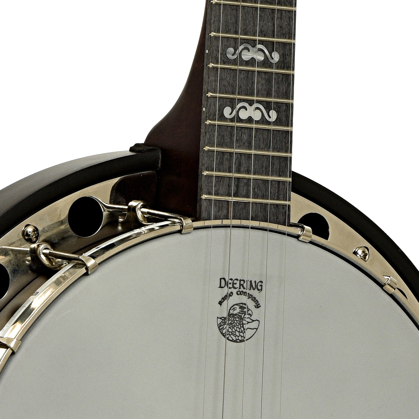 Front neck joint of Deering Artisan Goodtime 2 Resonator Banjo