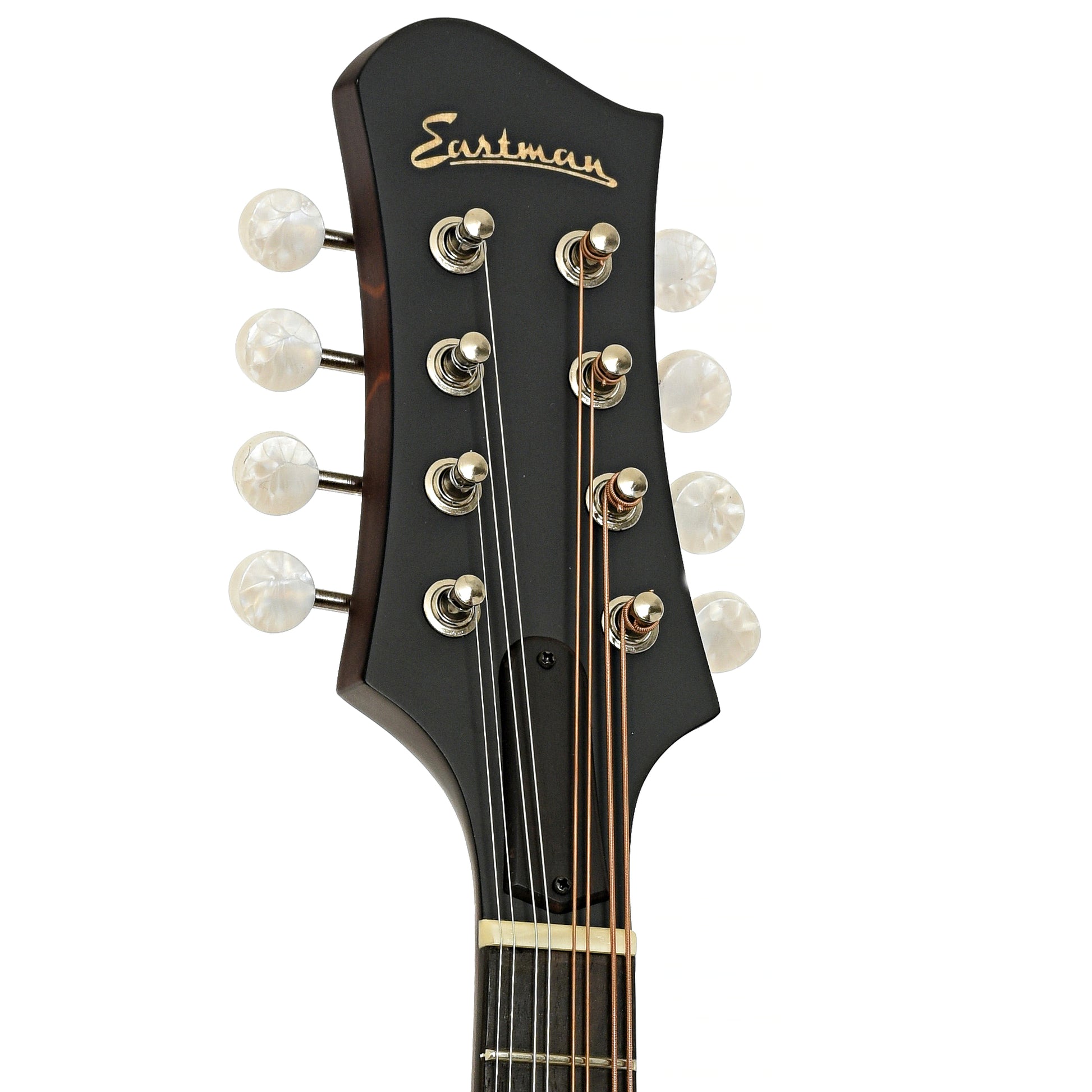 Headstock of Eastman MD305 Left Handed Mandolin