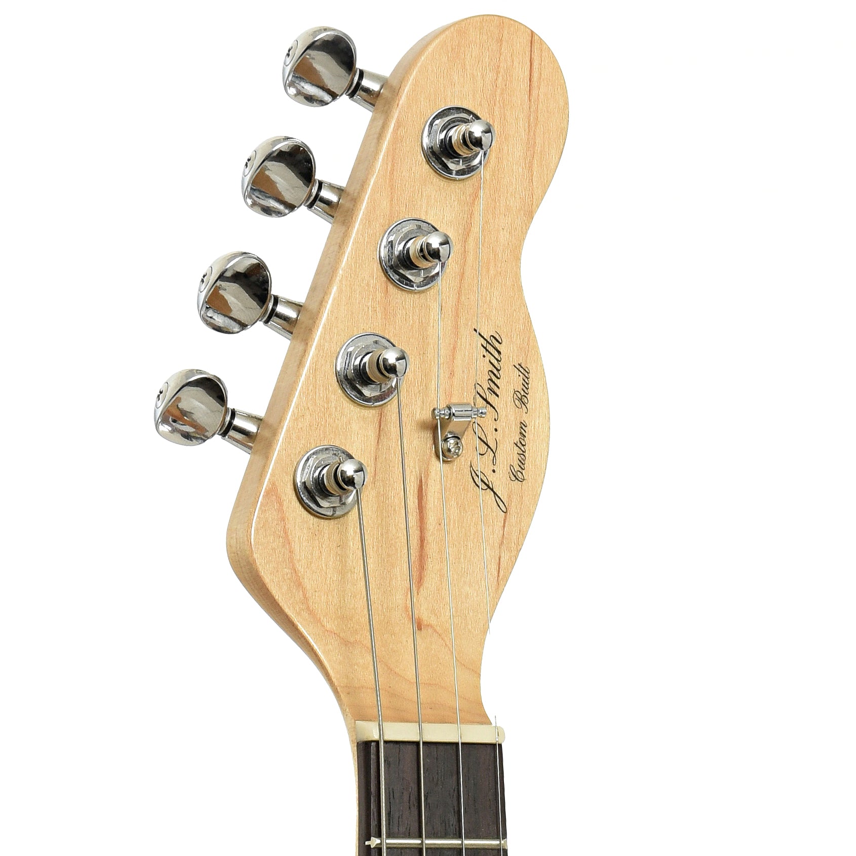 Headstock of J.L. Smith Electric Mandolin