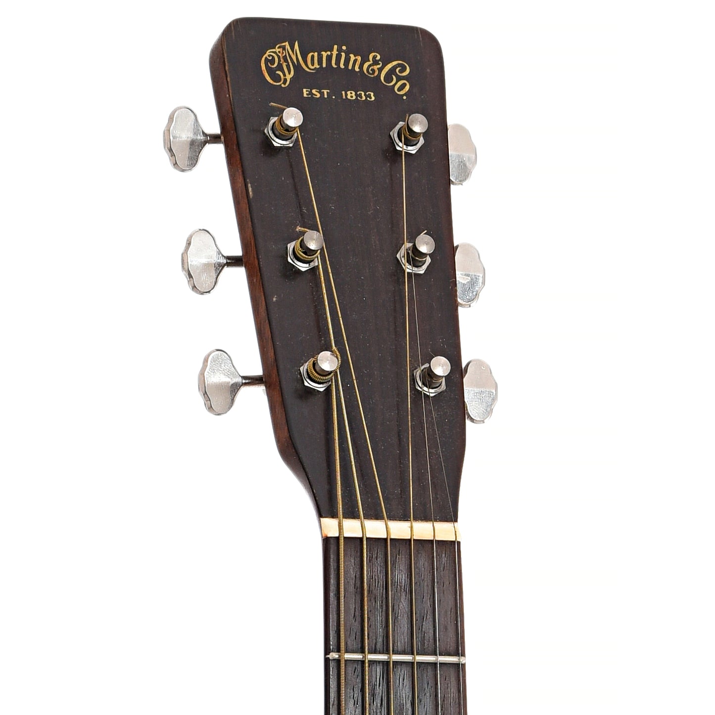 Front headstock of Martin 0-18 Acoustic Guitar  (1957)