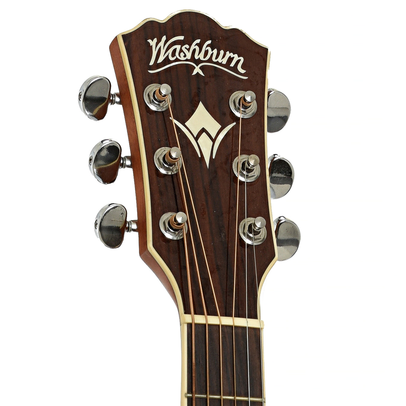 Headstock of Washburn WD20S Acoust ic Guitar
