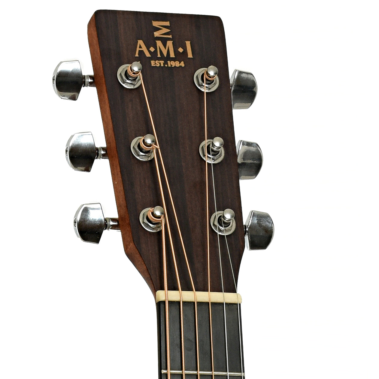 Headstock of AMI Model GME 000-Size Acoustic Guitar