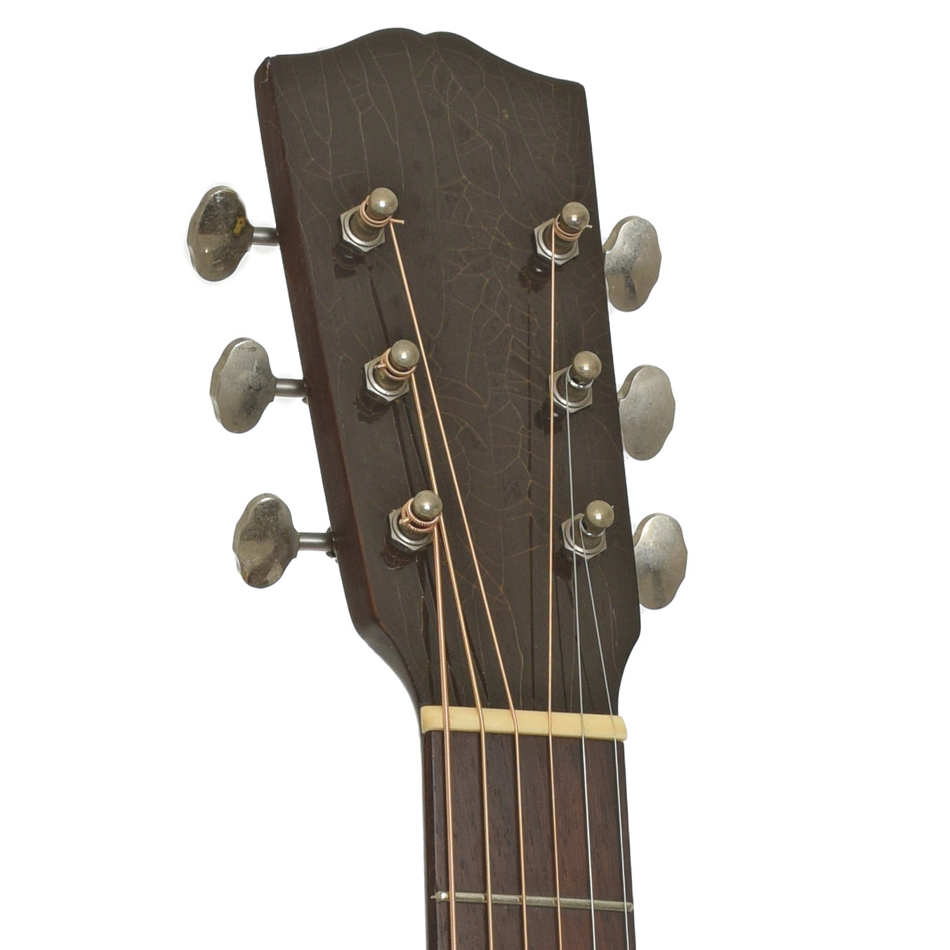 Headstock of Pre-War Guitars Co. Slope Shoulder Dreadnought Level 3 Acoustic Guitar
