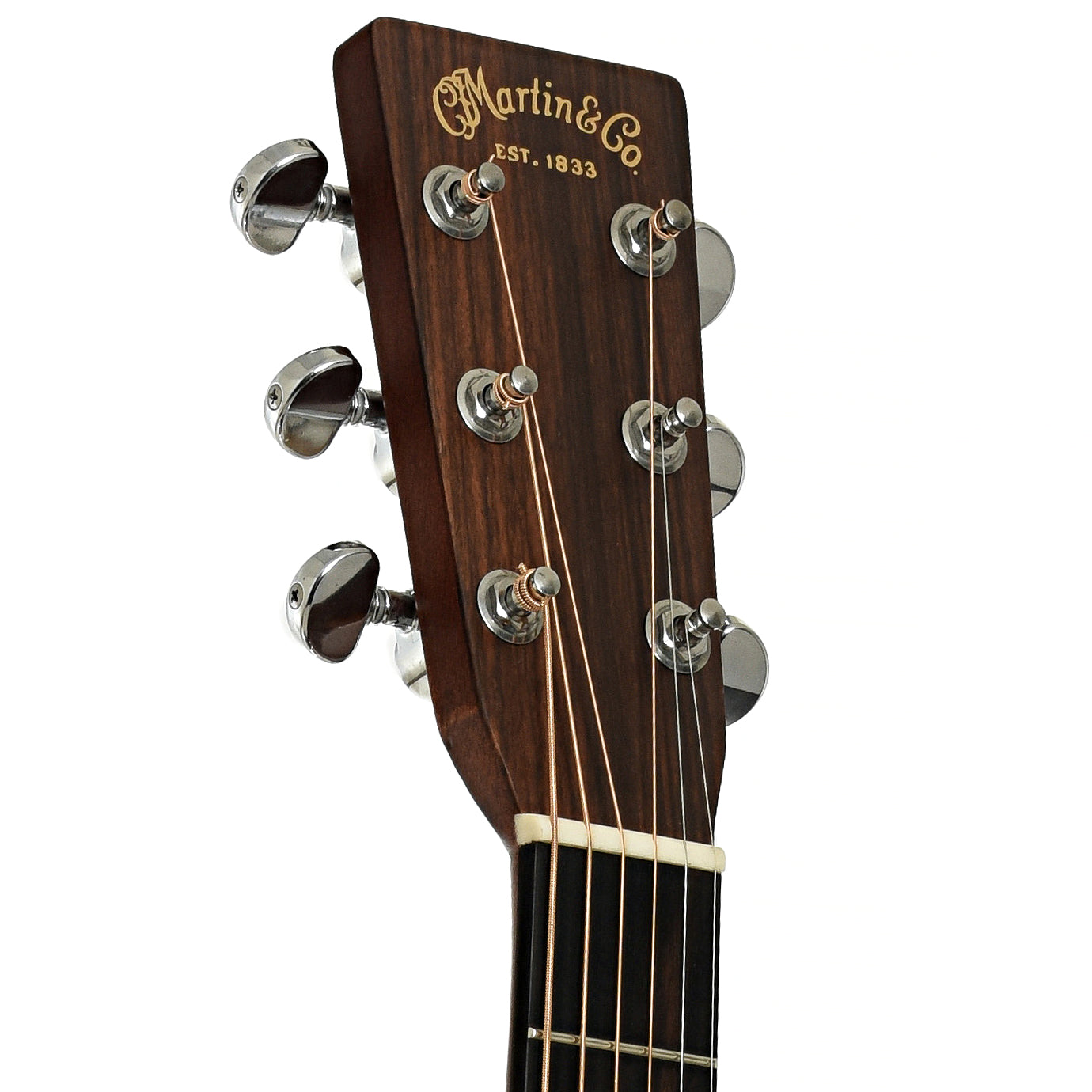 Headstock of Martin D-28 Acoustic Guitar