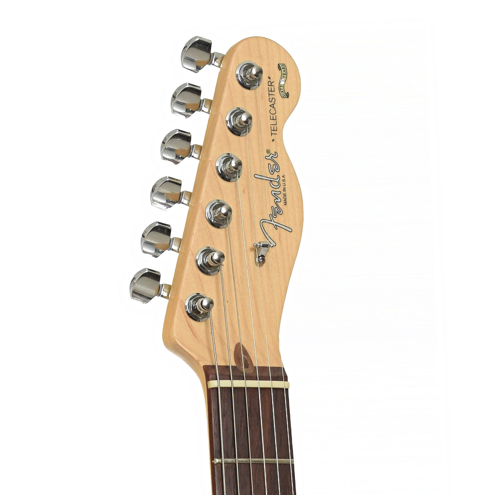 Headstock of Fender American 60th Anniversary Telecaster Electric Guitar 