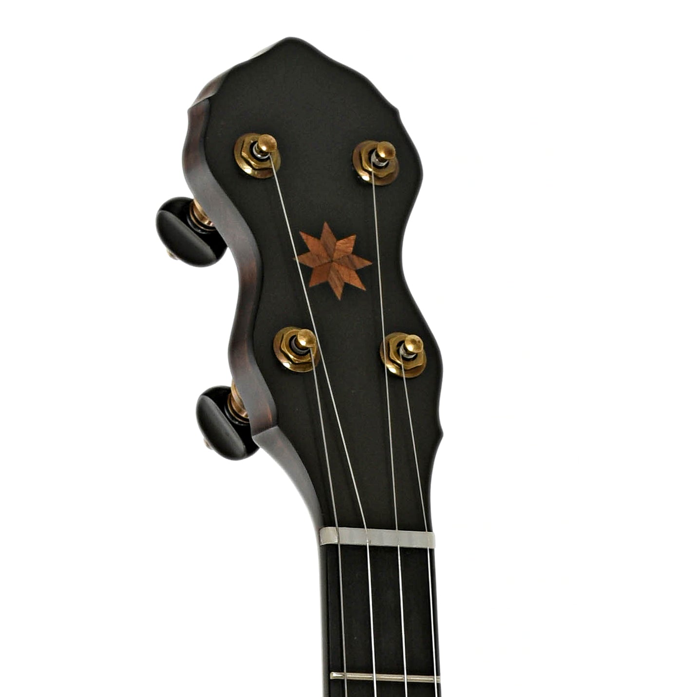 Headstock of Pisgah Wonder Maple 11" Open Back Banjo