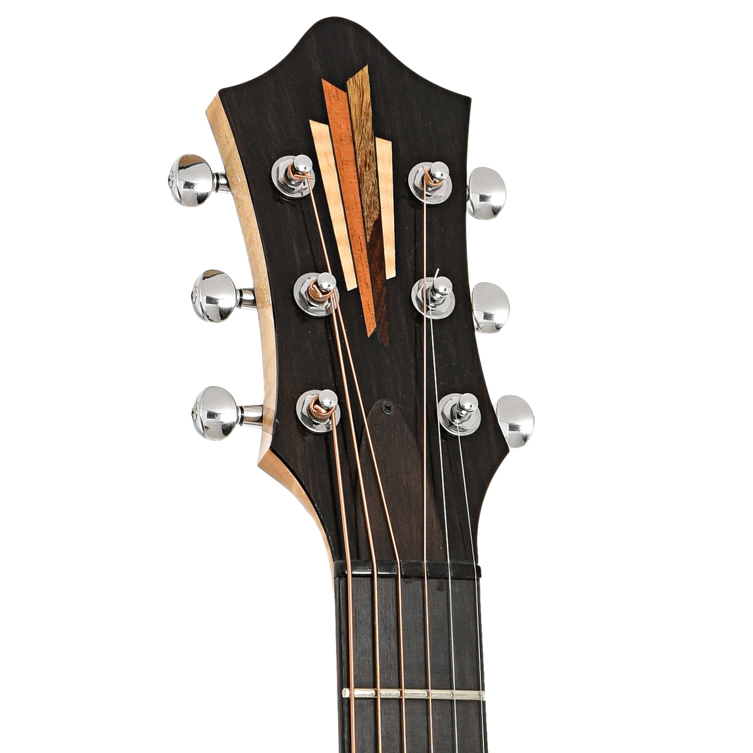Front headstock of C. Dygard Gallup School Archtop Guitar (c.2014)