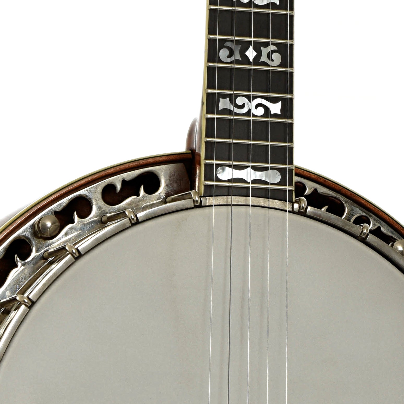 Front neck joint of Ome Juggernaut Resonator Banjo