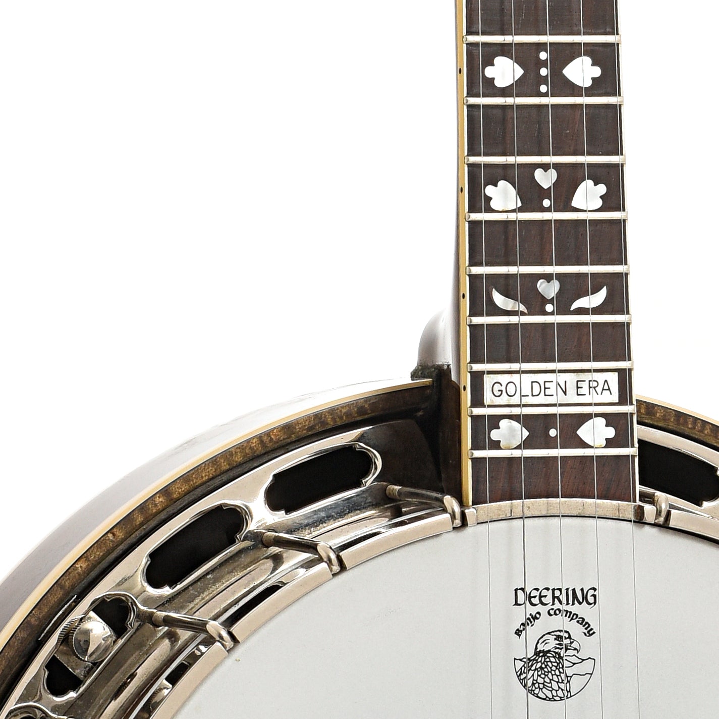 Front Body and neck join of  Deering Golden Era Resonator Banjo (1998)