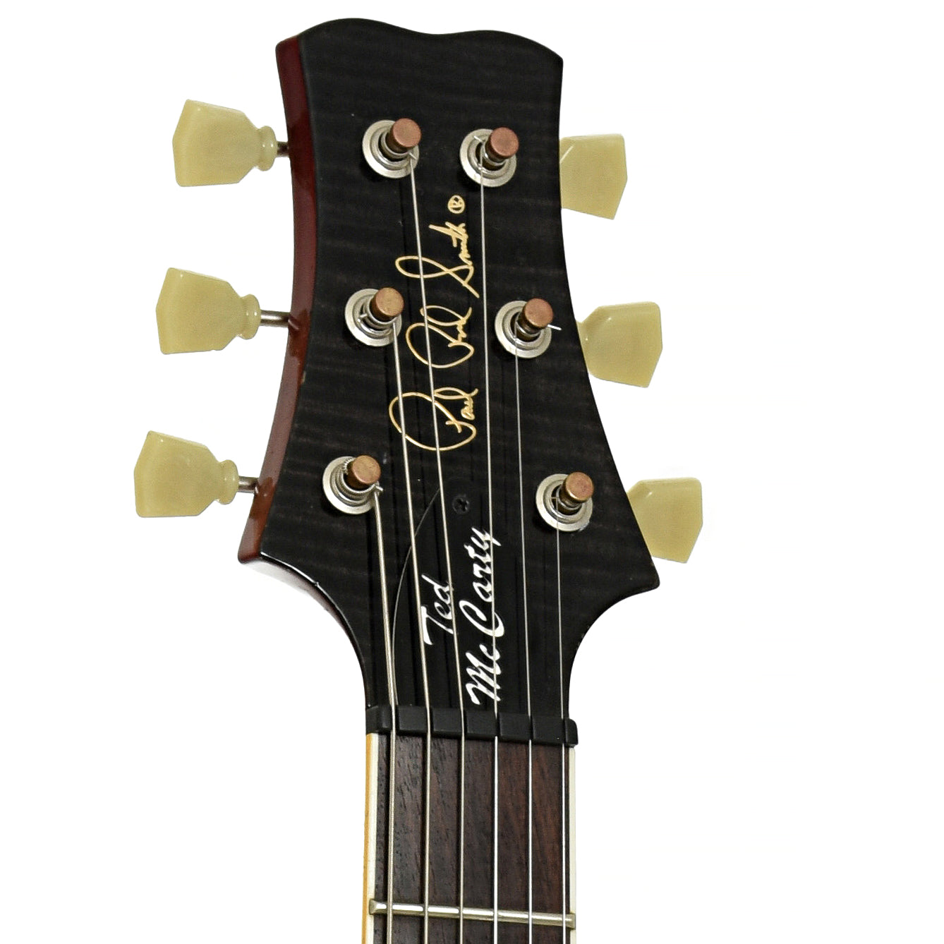 Headstock of PRS PRS TMDC-245 McCarthy Ten top Electric Guitar 