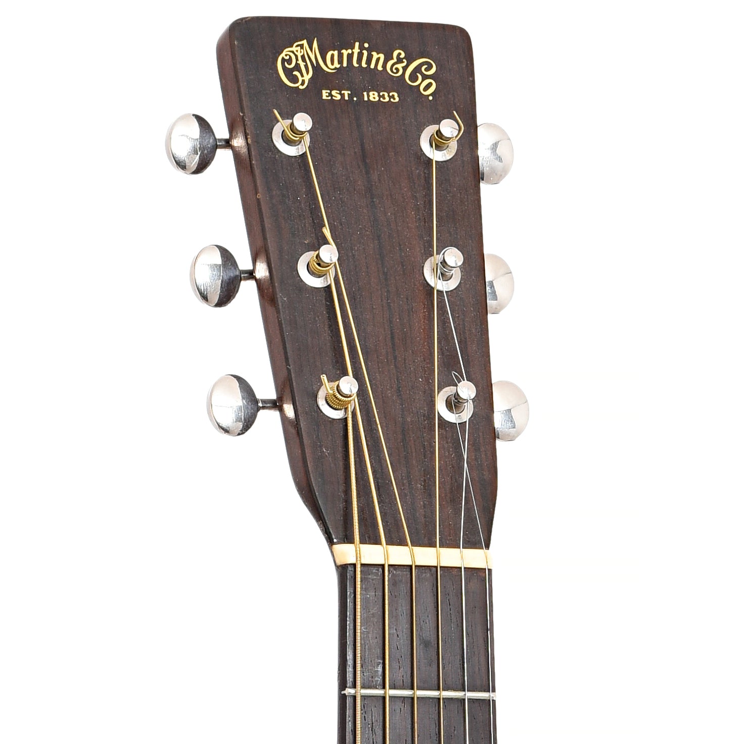 Front headstock of Martin 0-17 Acoustic Guitar (1937)