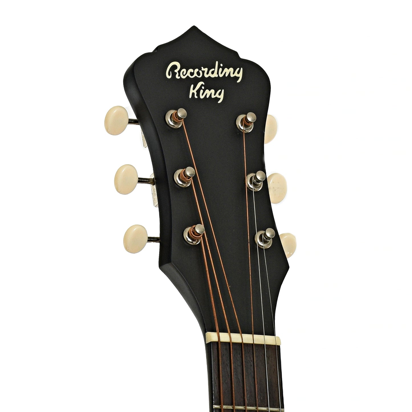 Headstock of Recording King ROS-9-FES Acoustic Guitar